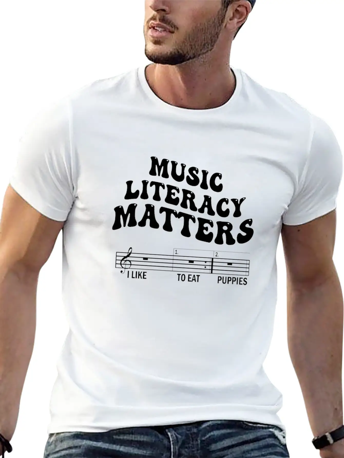Music Literacy Matters Stylish Everyday T-Shirt – Unisex Basic Cotton Tee