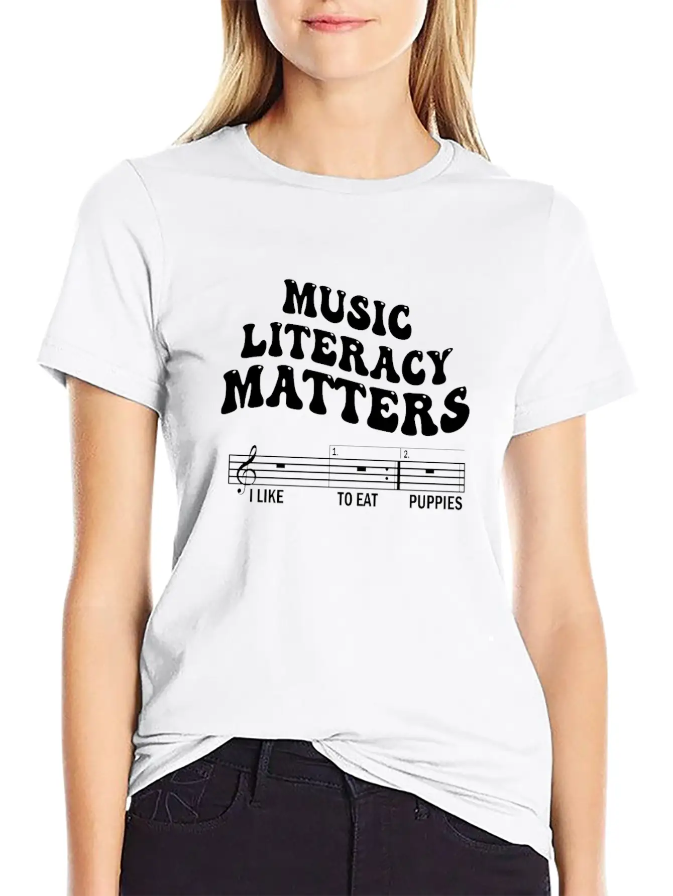 Music Literacy Matters Stylish Everyday T-Shirt – Unisex Basic Cotton Tee