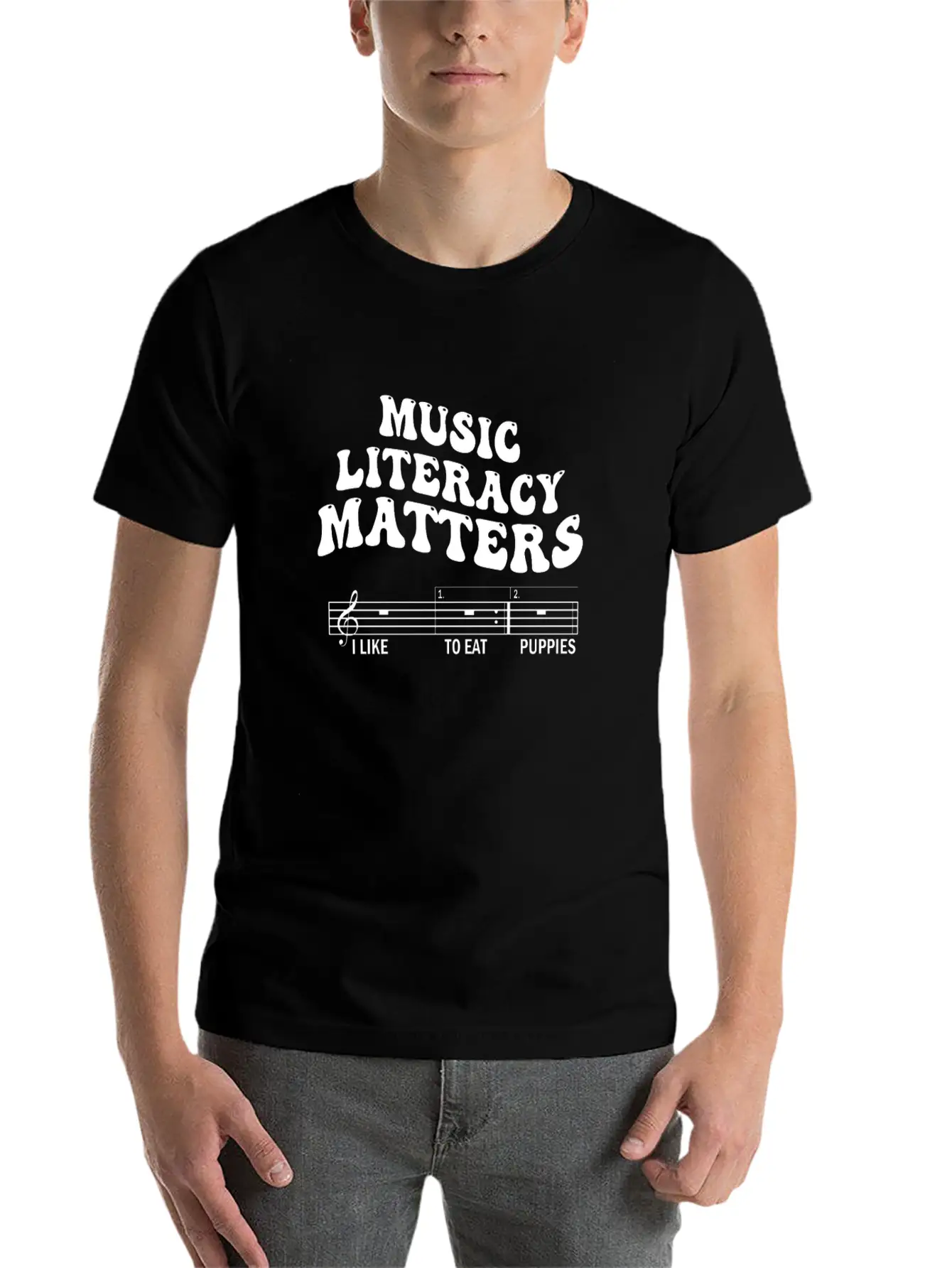 Music Literacy Matters Stylish Everyday T-Shirt – Unisex Basic Cotton Tee