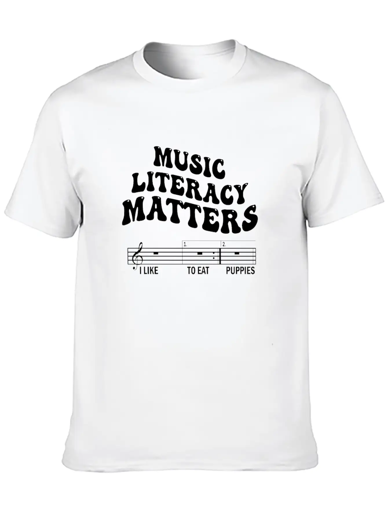 Music Literacy Matters Stylish Everyday T-Shirt – Unisex Basic Cotton Tee