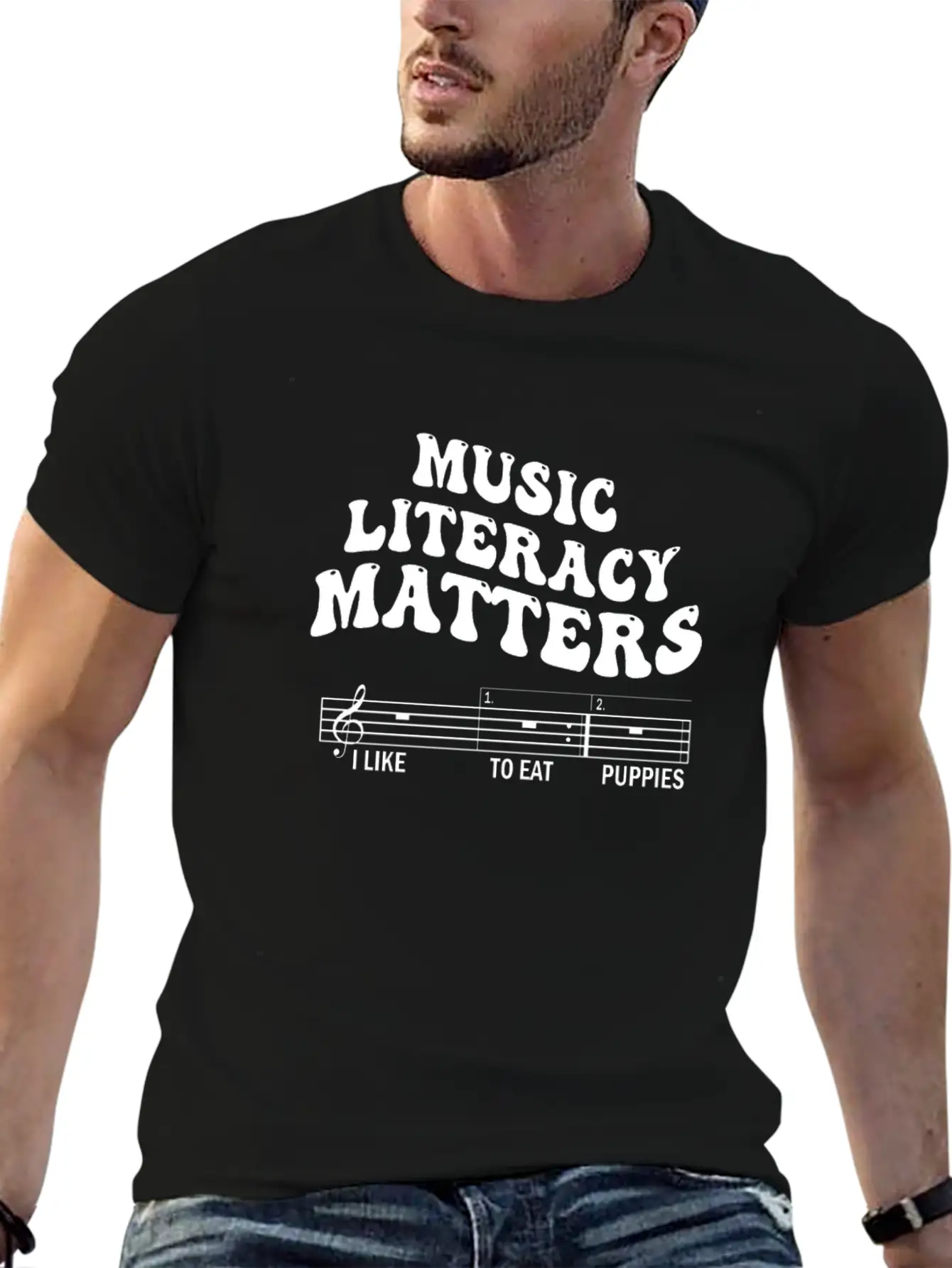 Music Literacy Matters Stylish Everyday T-Shirt – Unisex Basic Cotton Tee