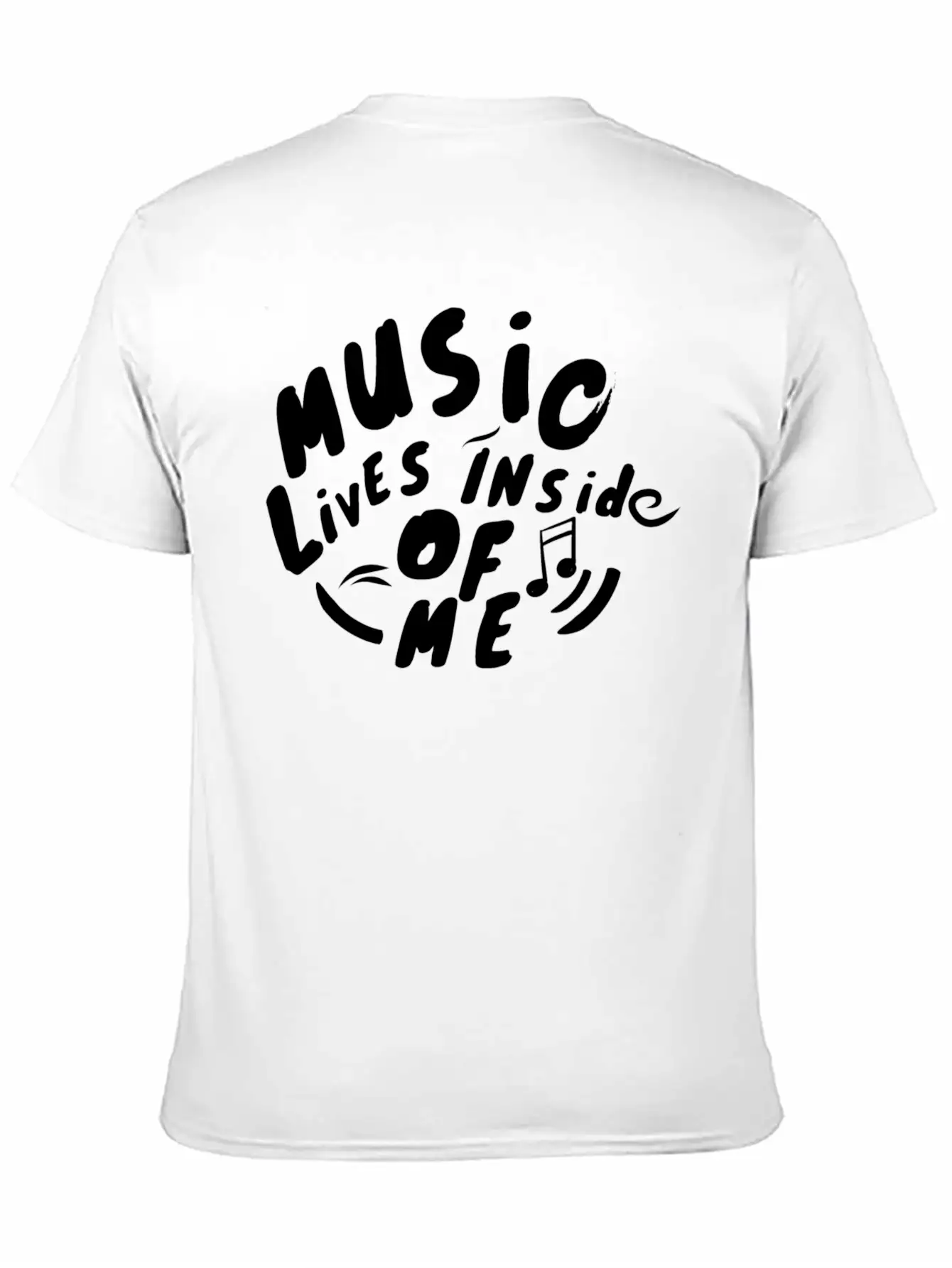 Music Lives Inside Of Me Unisex Short Sleeve Soft Cotton T-Shirt – Casual Everyday Wear