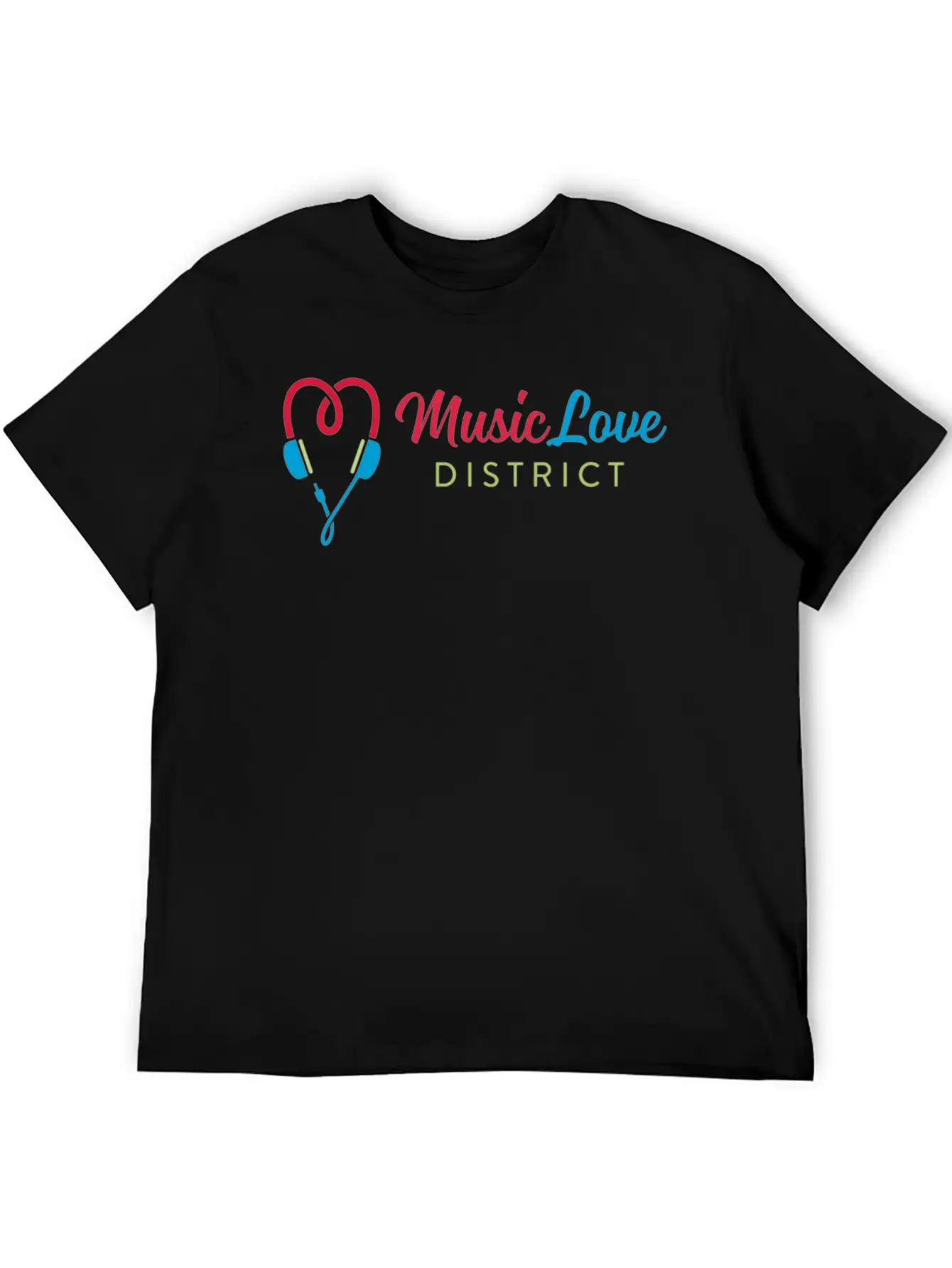 Music Love Unisex Short Sleeve Soft Cotton T-Shirt – Casual Everyday Wear
