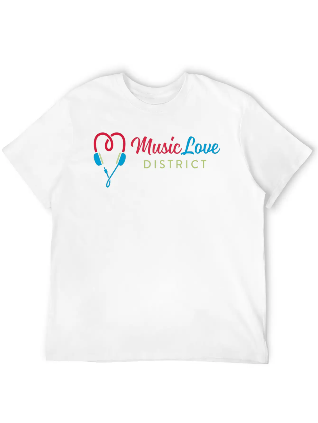 Music Love Unisex Short Sleeve Soft Cotton T-Shirt – Casual Everyday Wear