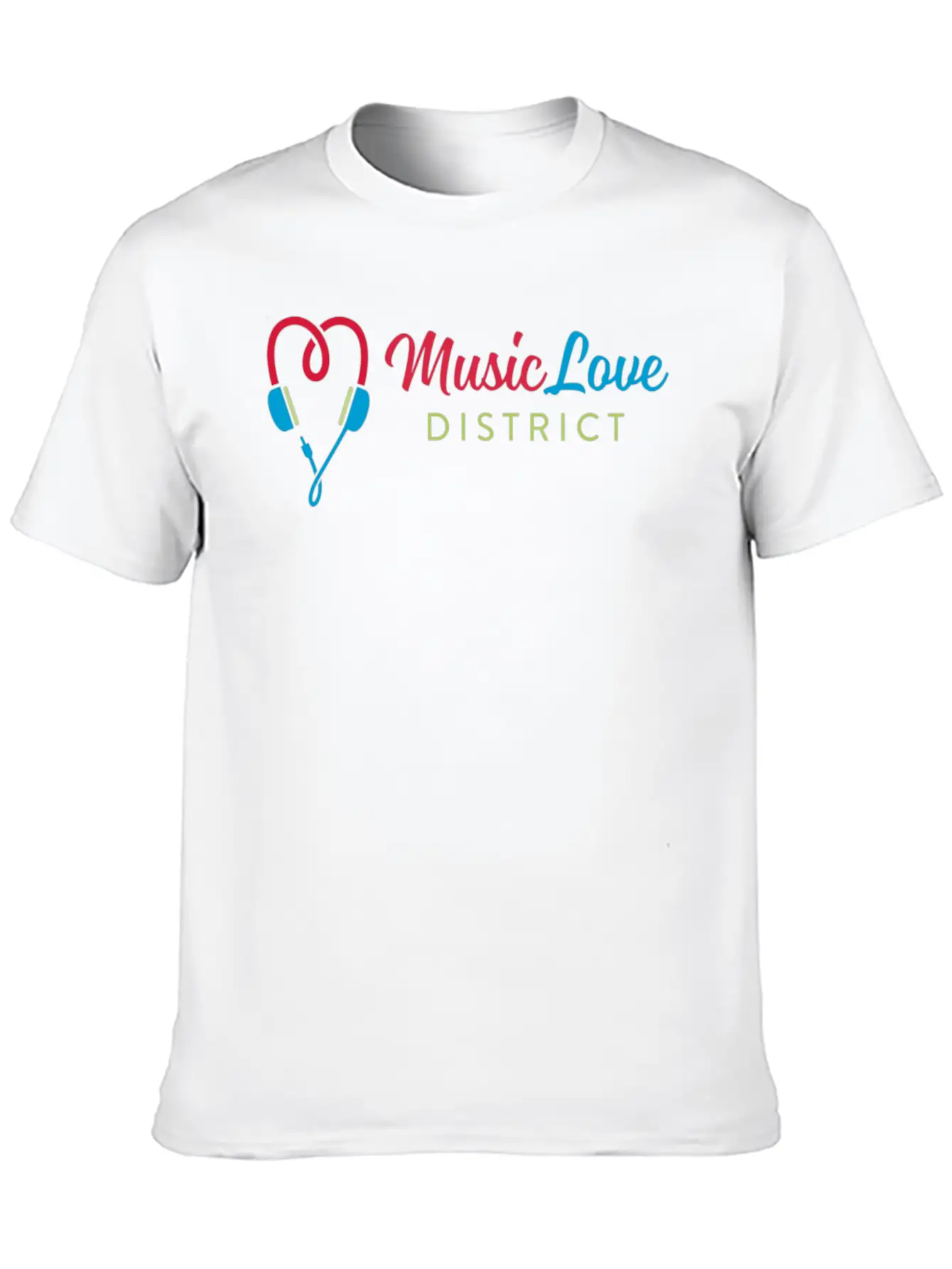 Music Love Unisex Short Sleeve Soft Cotton T-Shirt – Casual Everyday Wear