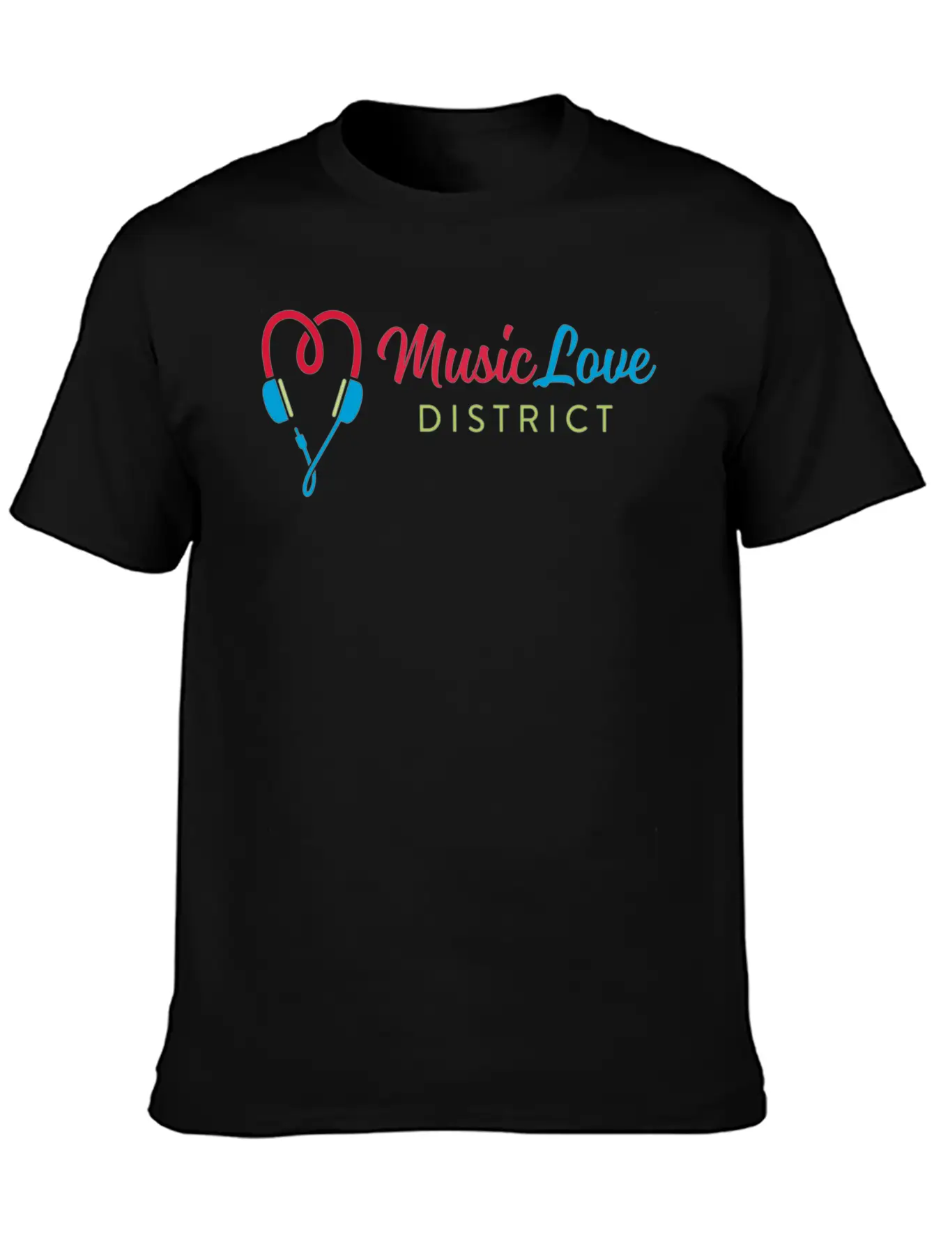 Music Love Unisex Short Sleeve Soft Cotton T-Shirt – Casual Everyday Wear