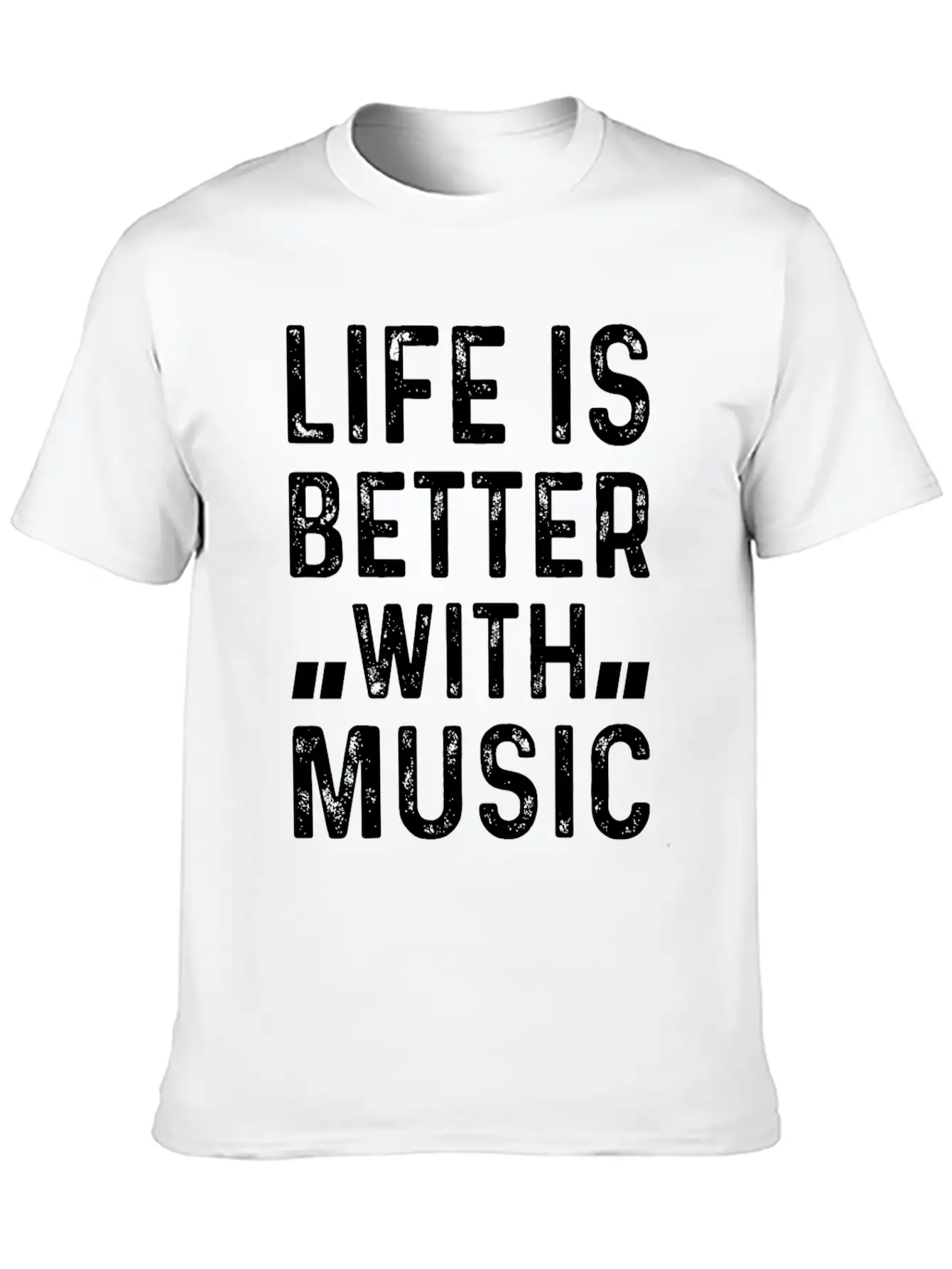 Music Lover - Life Is Better With Music Stylish Everyday T-Shirt – Unisex Basic Cotton Tee