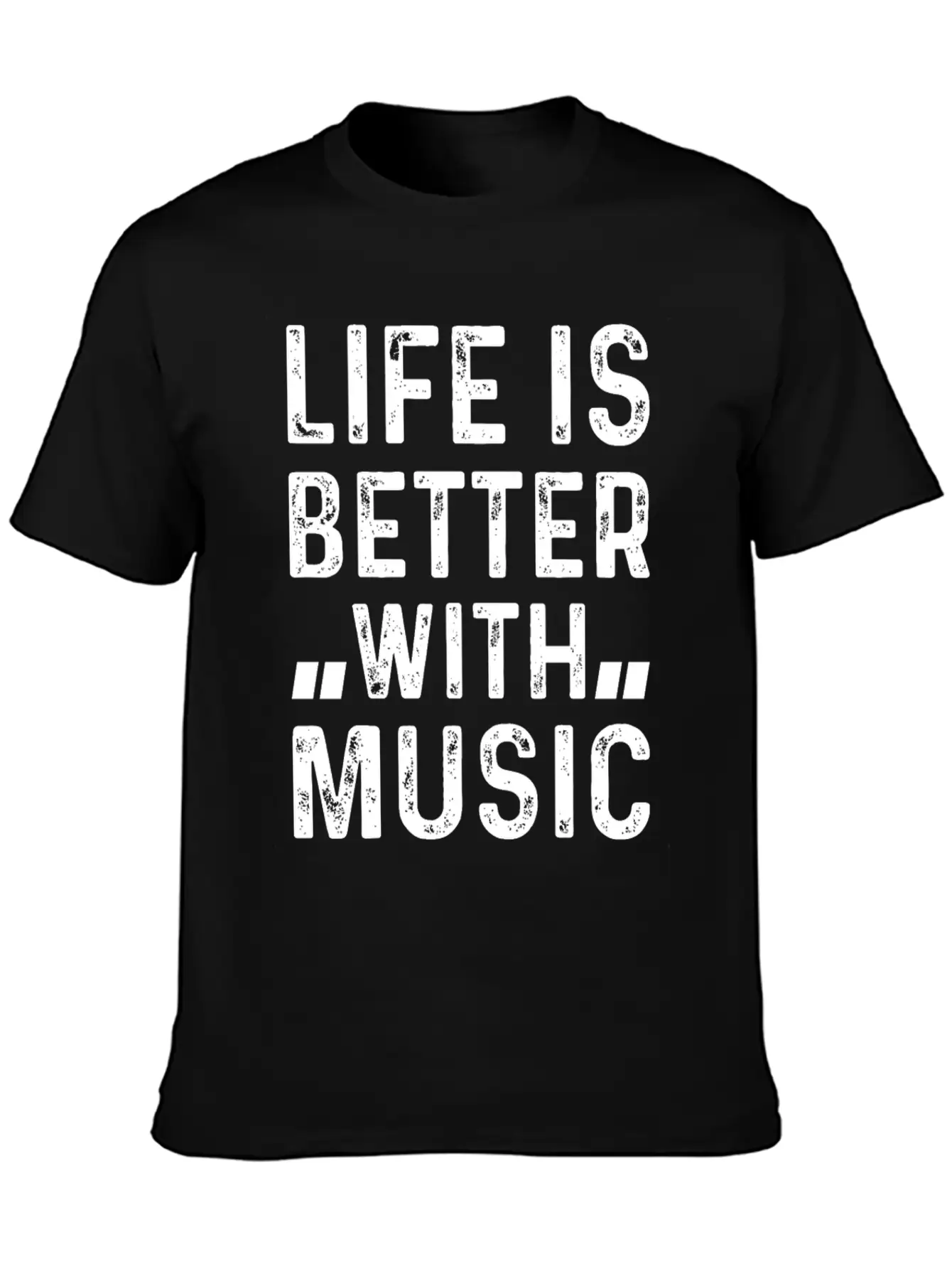 Music Lover - Life Is Better With Music Stylish Everyday T-Shirt – Unisex Basic Cotton Tee