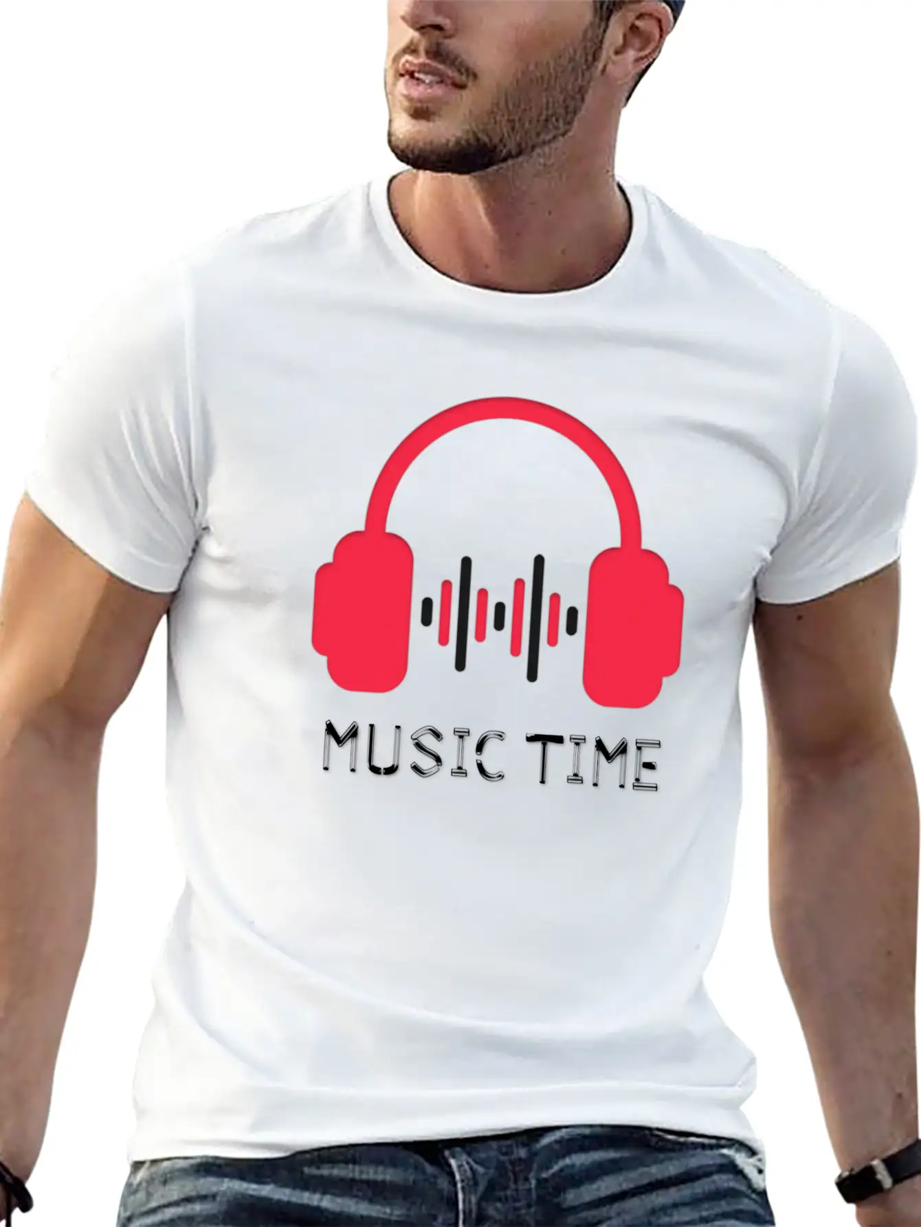 MUSIC LOVER Unisex Short Sleeve Soft Cotton T-Shirt – Casual Everyday Wear