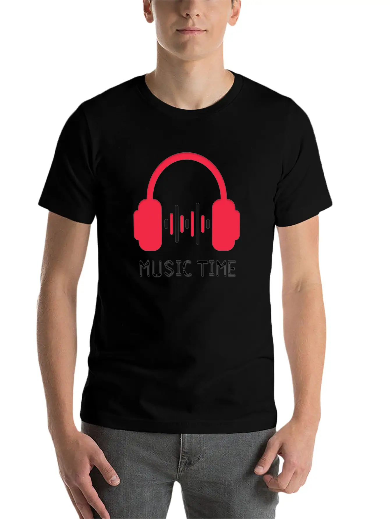 MUSIC LOVER Unisex Short Sleeve Soft Cotton T-Shirt – Casual Everyday Wear