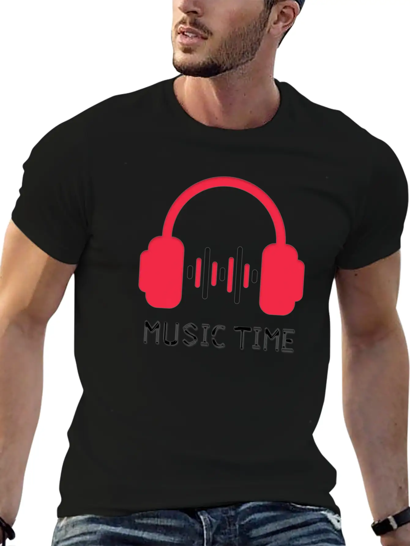 MUSIC LOVER Unisex Short Sleeve Soft Cotton T-Shirt – Casual Everyday Wear
