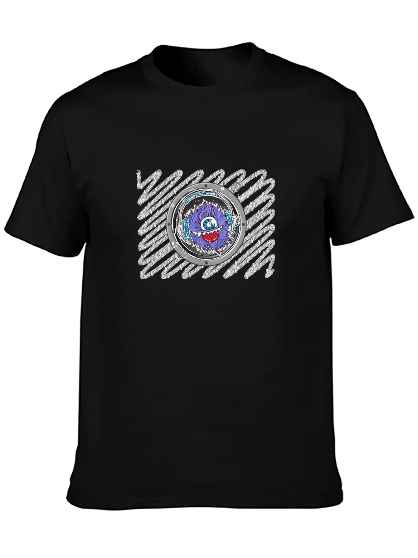 Music Monster Comfortable Minimalist Graphic Tee – Summer Style Essential