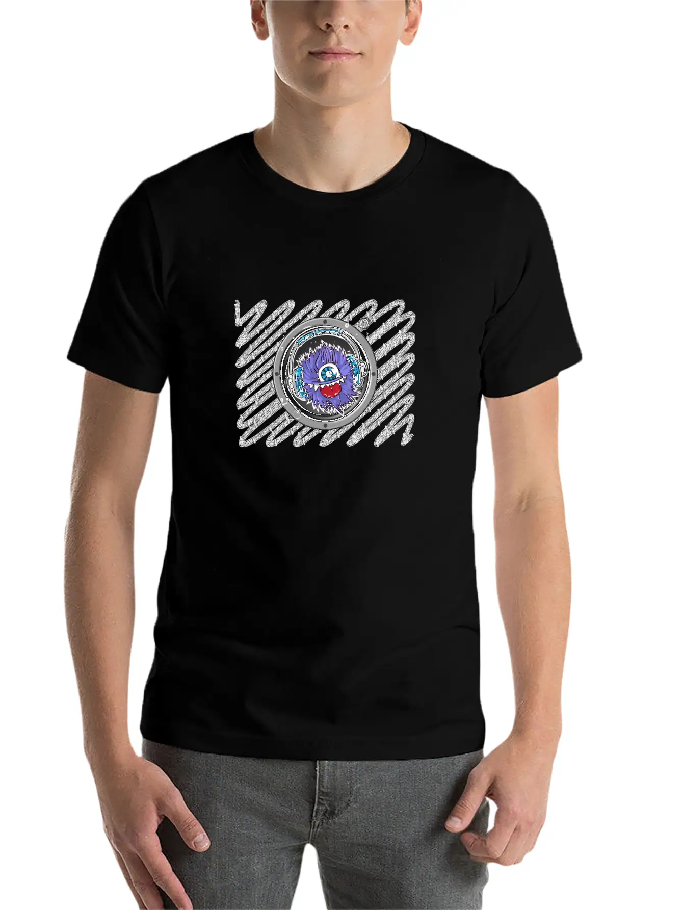 Music Monster Comfortable Minimalist Graphic Tee – Summer Style Essential
