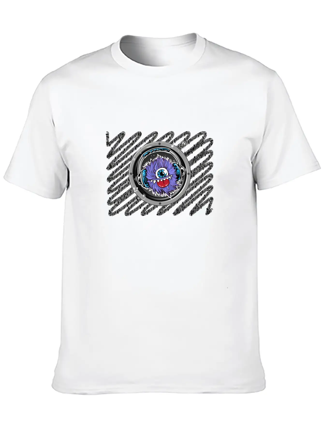 Music Monster Comfortable Minimalist Graphic Tee – Summer Style Essential