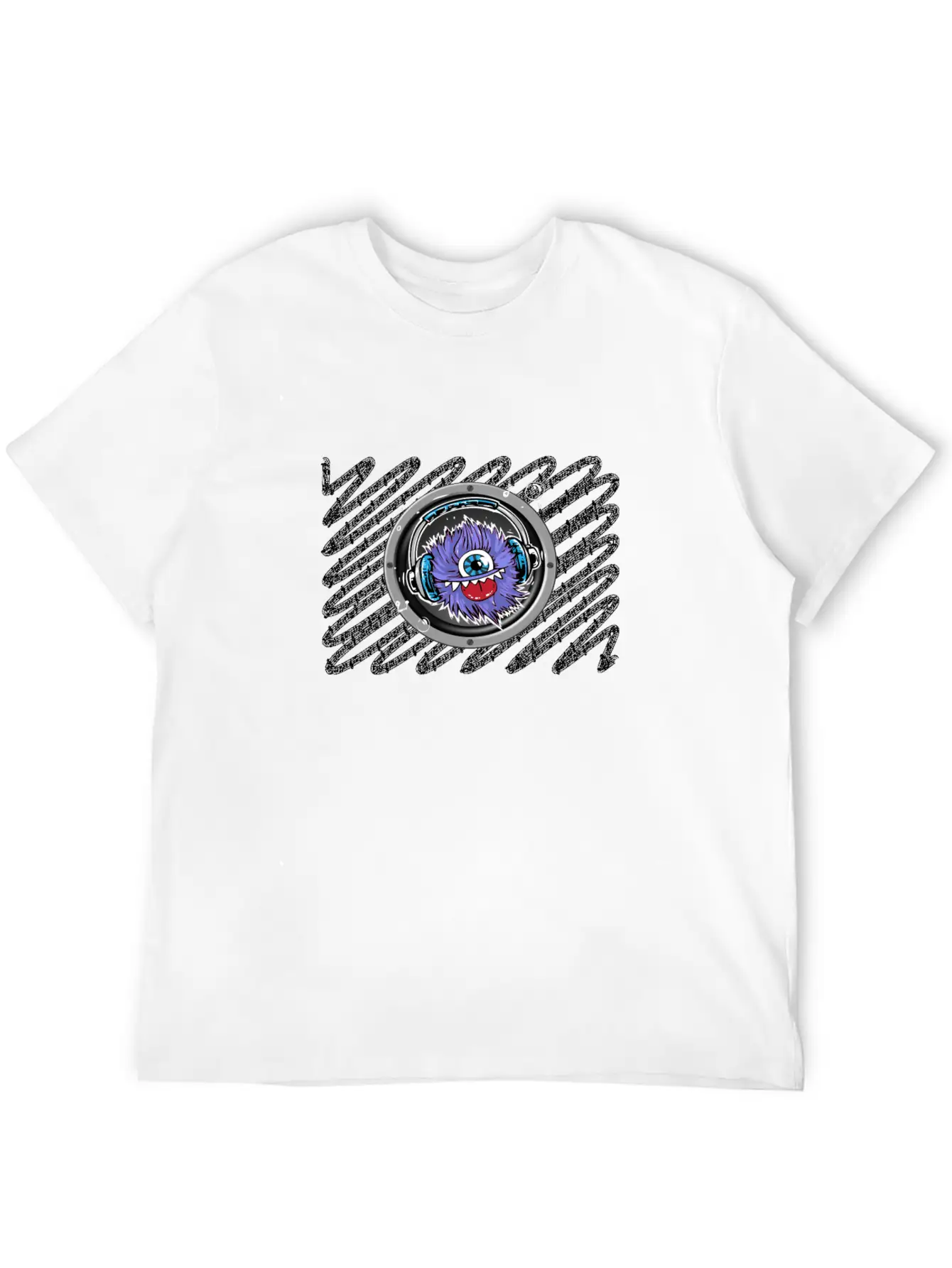 Music Monster Comfortable Minimalist Graphic Tee – Summer Style Essential