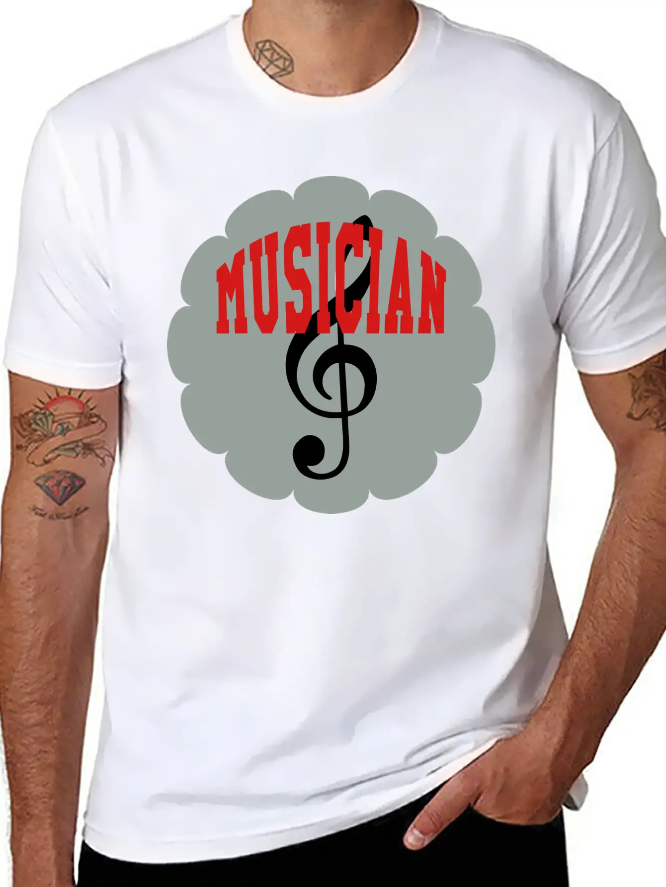 Music - Musician 🎵 Unisex Short Sleeve Soft Cotton T-Shirt – Casual Everyday Wear