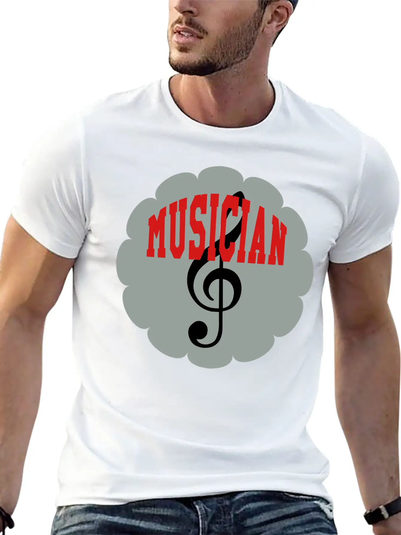 Music - Musician 🎵 Unisex Short Sleeve Soft Cotton T-Shirt – Casual Everyday Wear