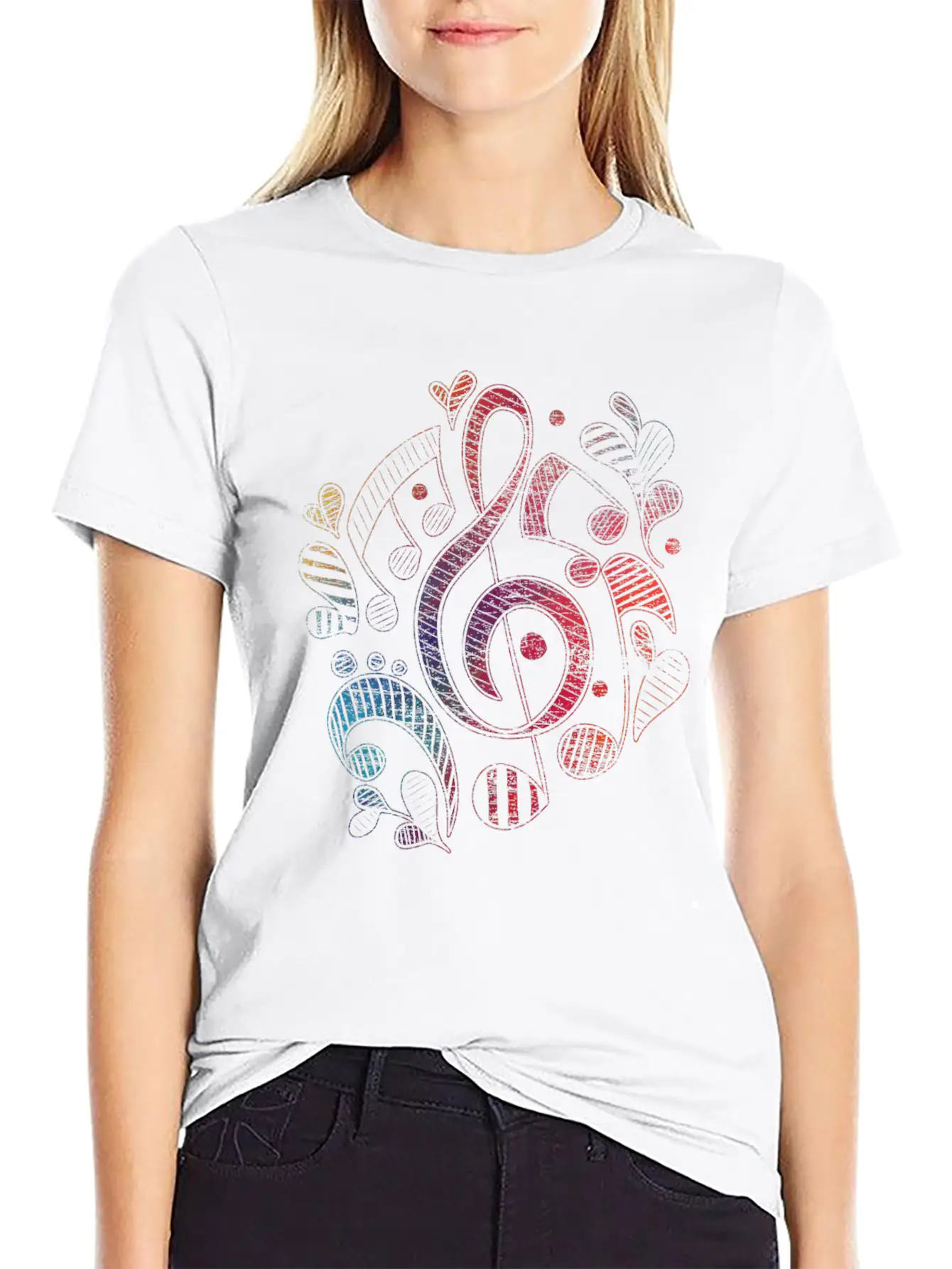 Music Note Rhythm Sound Dance Gift Composer Timeless Short Sleeve Tee – Comfy And Minimalist Design