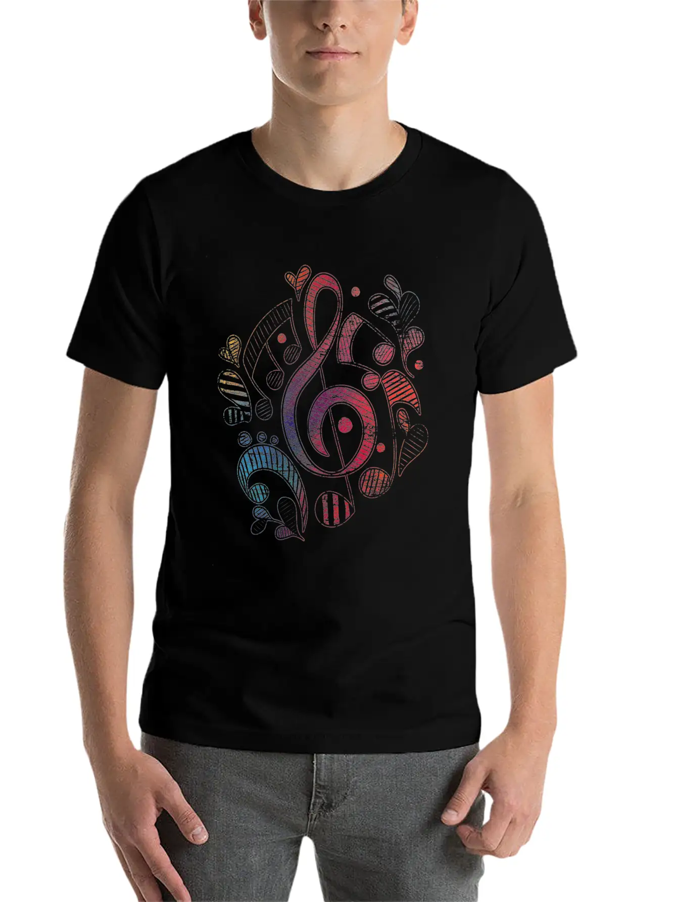 Music Note Rhythm Sound Dance Gift Composer Timeless Short Sleeve Tee – Comfy And Minimalist Design