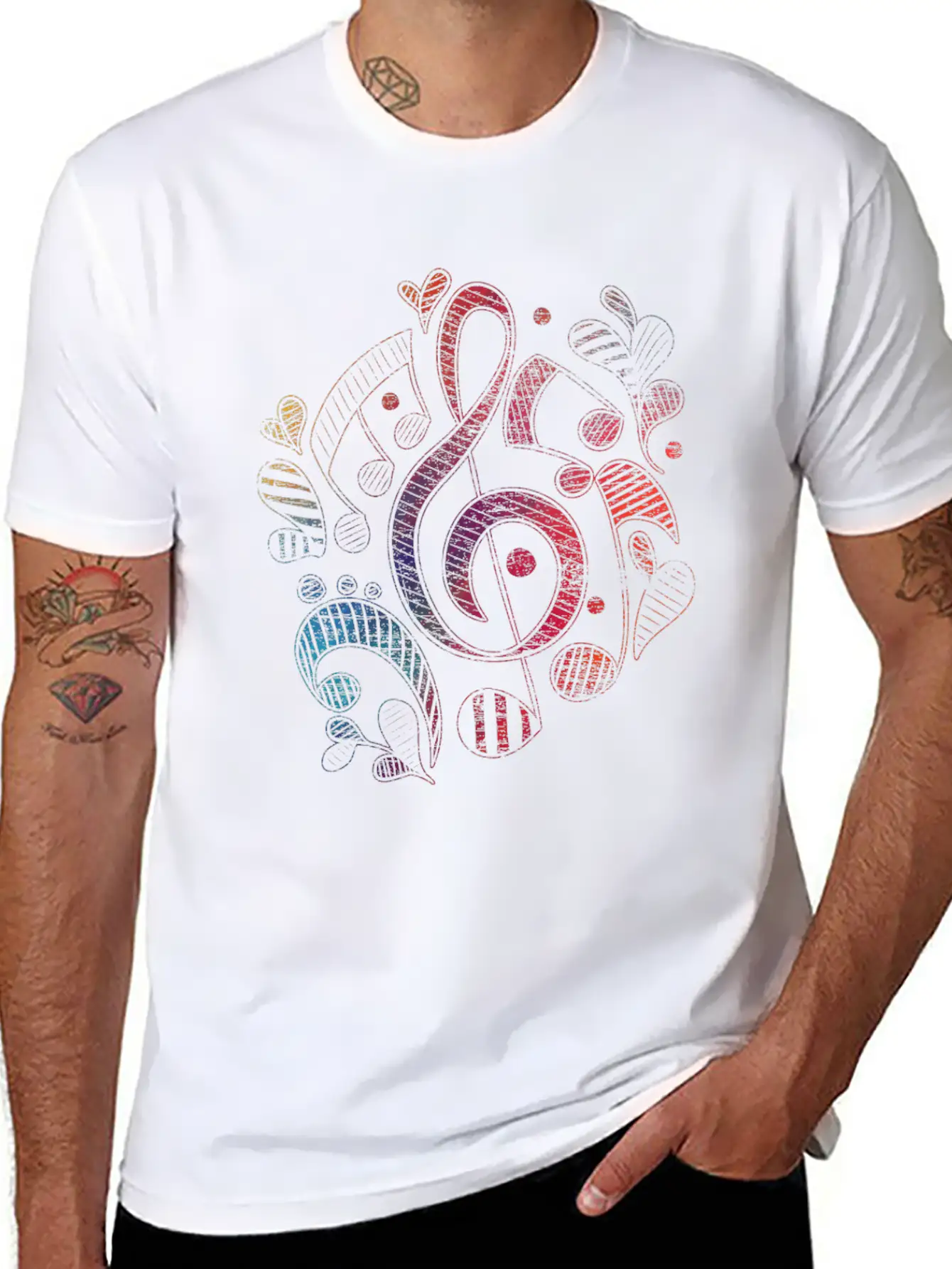 Music Note Rhythm Sound Dance Gift Composer Timeless Short Sleeve Tee – Comfy And Minimalist Design