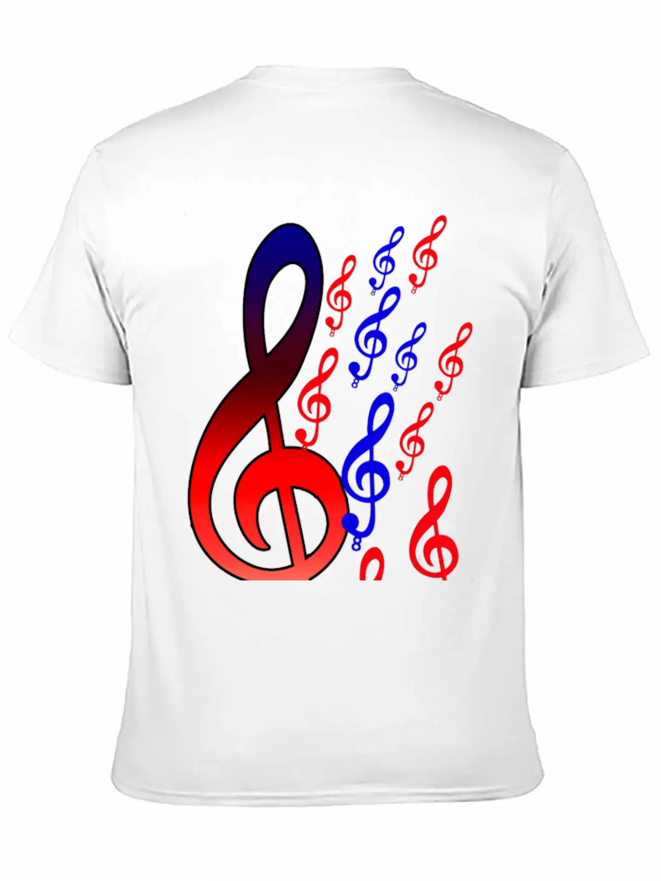 Music Notes T Shirts Unisex Short Sleeve Soft Cotton T-Shirt – Casual Everyday Wear