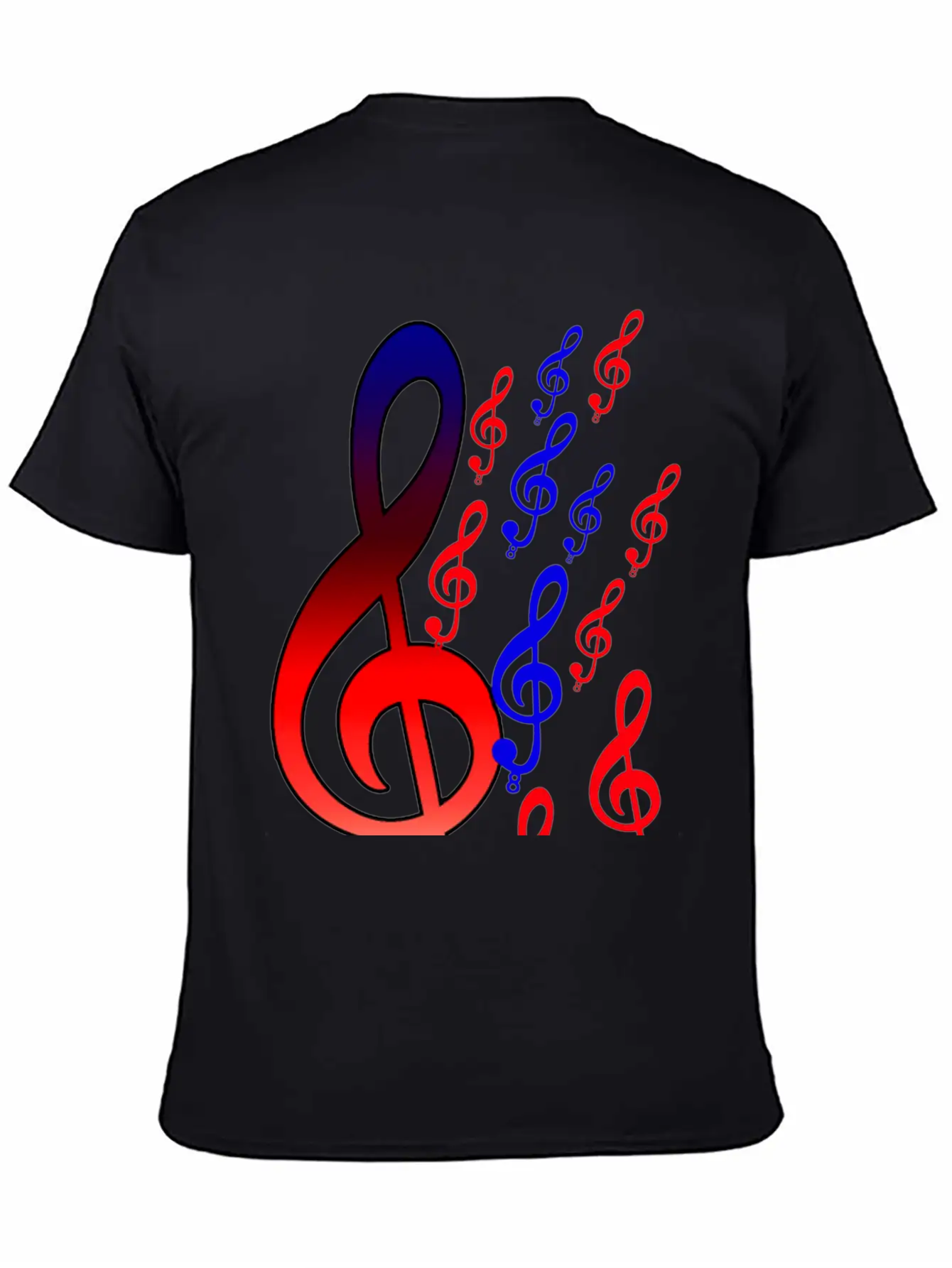Music Notes T Shirts Unisex Short Sleeve Soft Cotton T-Shirt – Casual Everyday Wear
