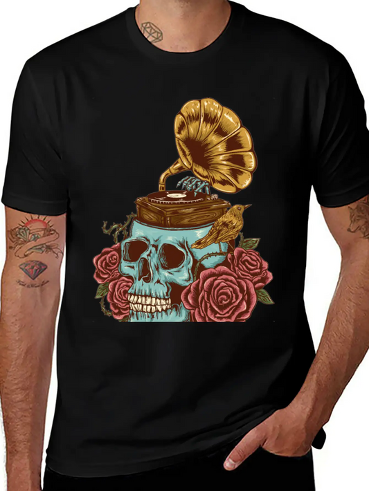 Music On My Head Unisex Short Sleeve Soft Cotton T-Shirt – Casual Everyday Wear