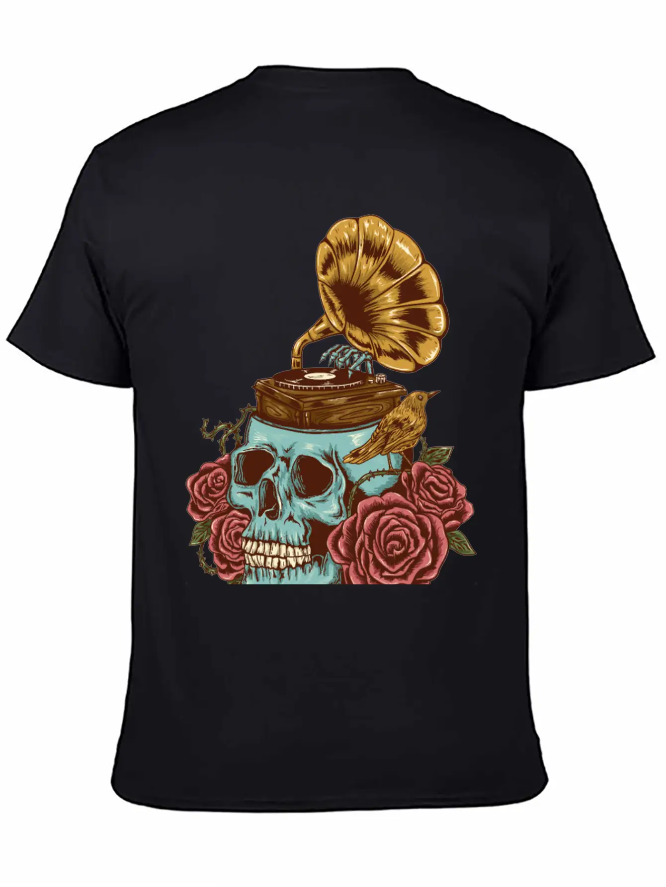Music On My Head Unisex Short Sleeve Soft Cotton T-Shirt – Casual Everyday Wear