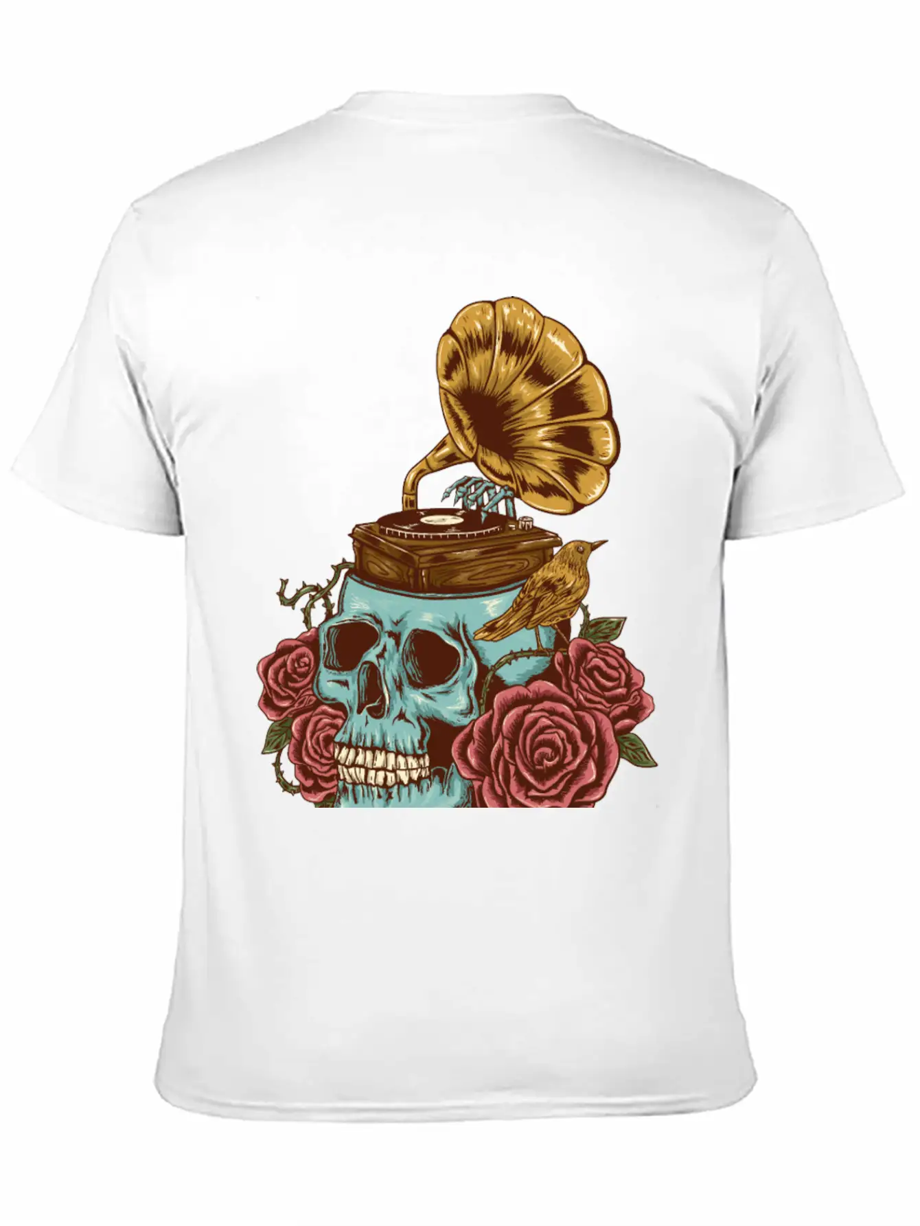 Music On My Head Unisex Short Sleeve Soft Cotton T-Shirt – Casual Everyday Wear