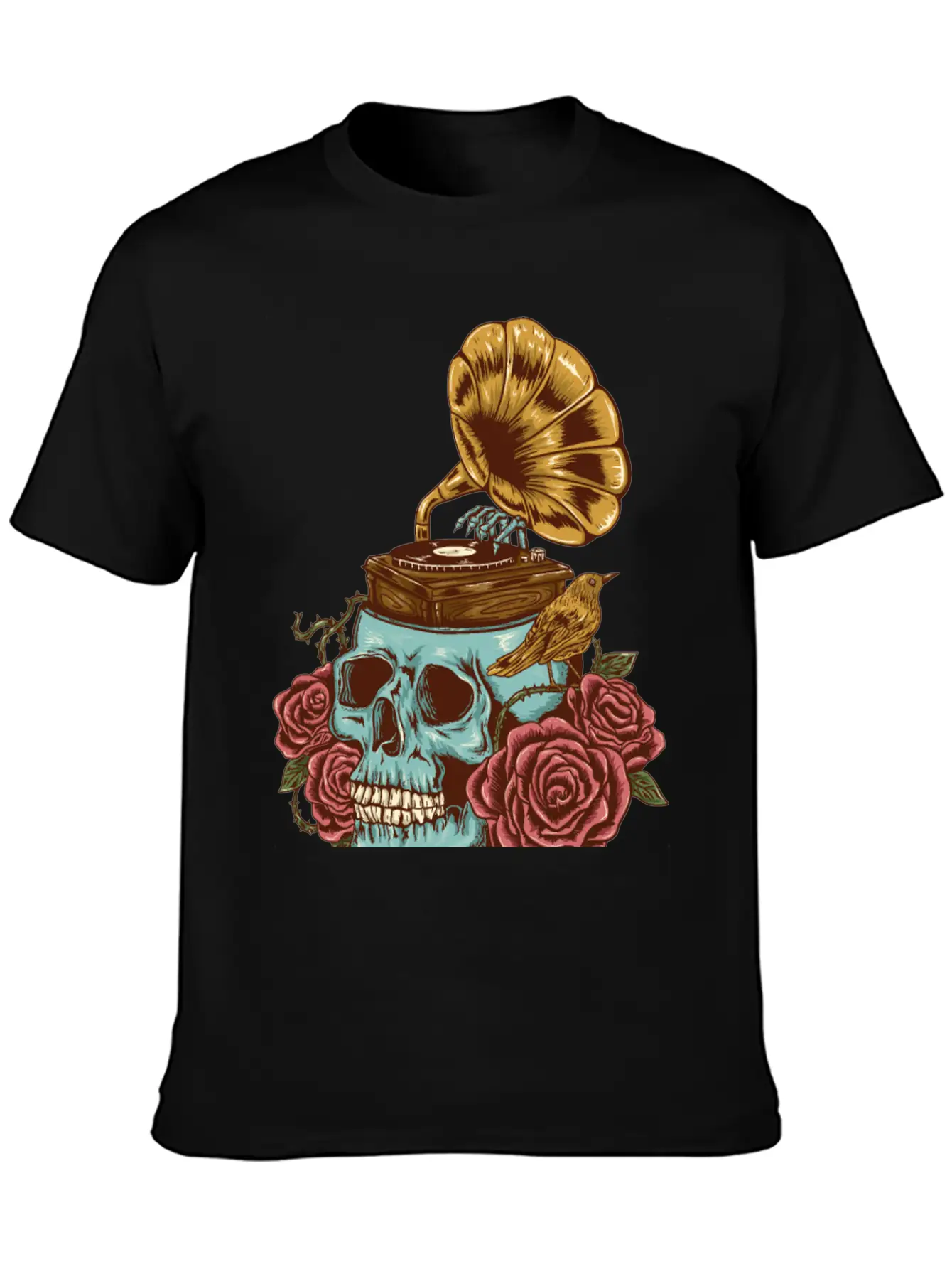 Music On My Head Unisex Short Sleeve Soft Cotton T-Shirt – Casual Everyday Wear