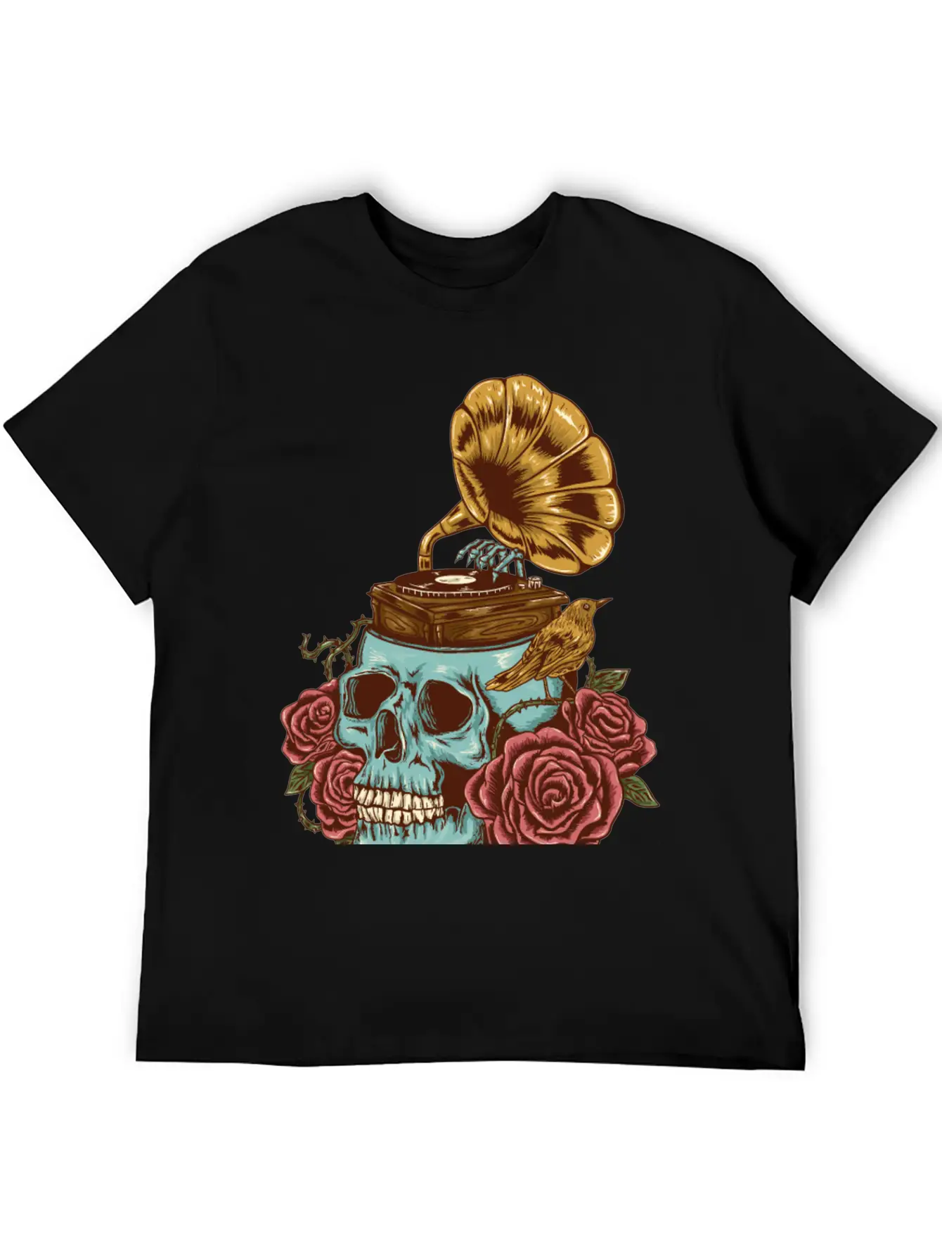Music On My Head Unisex Short Sleeve Soft Cotton T-Shirt – Casual Everyday Wear