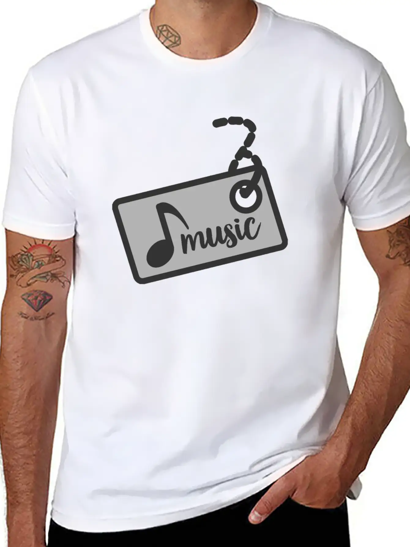 Music Pop Rock Jazz Gospel Rhythm Gift Idea Unisex Short Sleeve Soft Cotton T-Shirt – Casual Everyday Wear