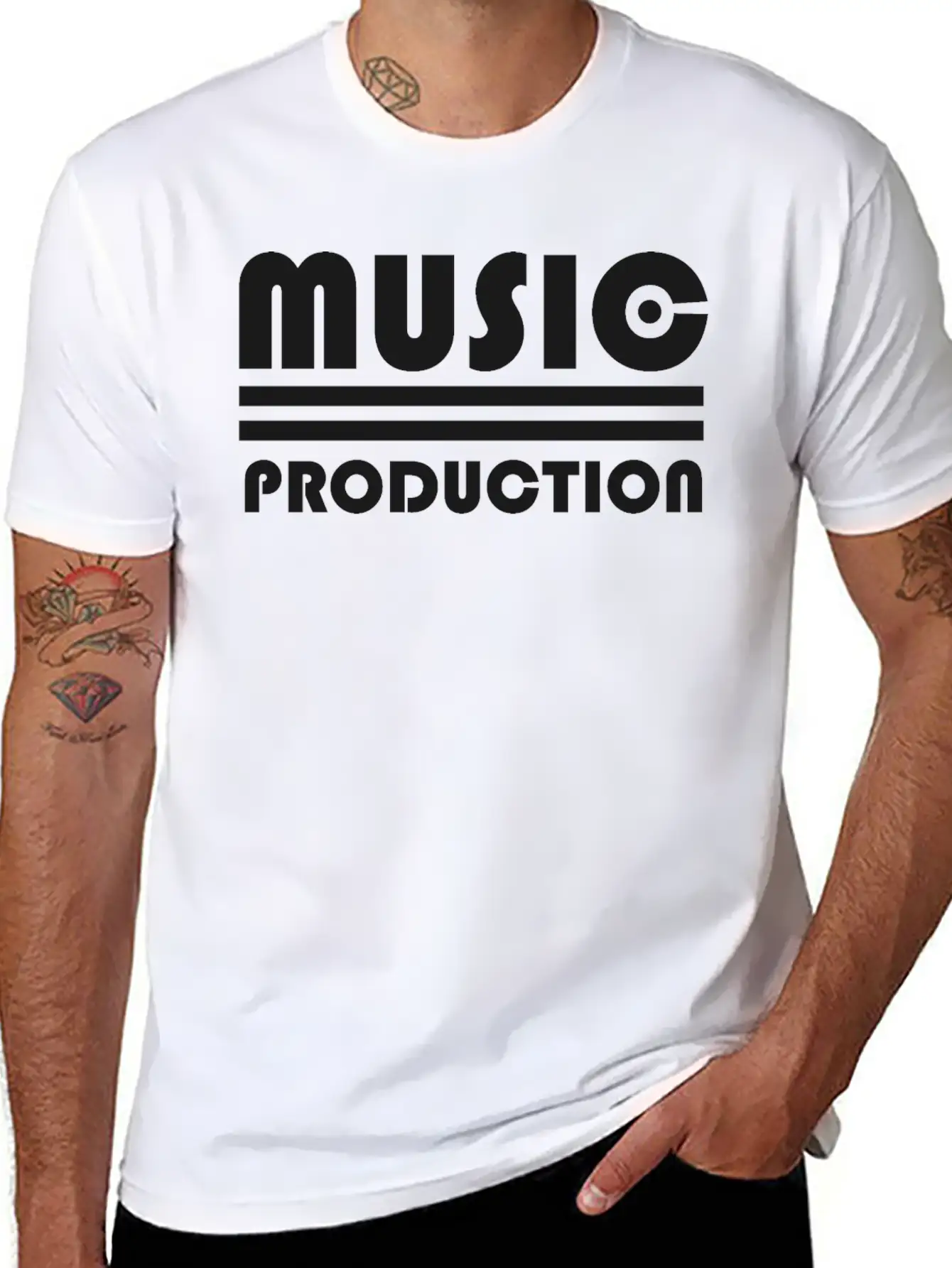 Music Production Unisex Short Sleeve Soft Cotton T-Shirt – Casual Everyday Wear