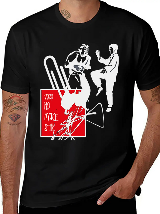 Music Retro Music NO MORE Basic Graphic T-Shirt – Daily Comfort In Soft Cotton