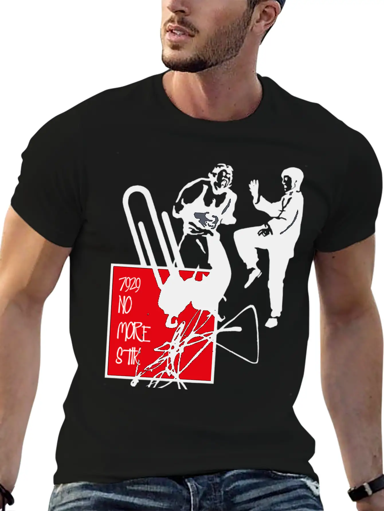 Music Retro Music NO MORE Basic Graphic T-Shirt – Daily Comfort In Soft Cotton