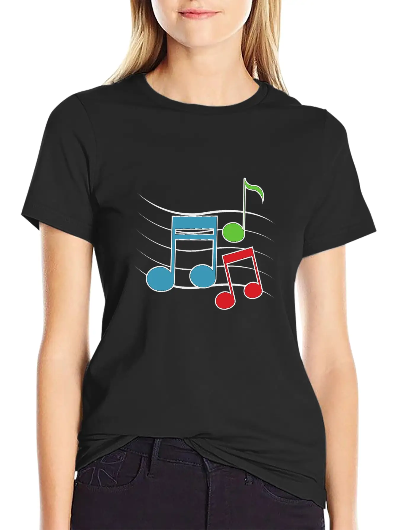 MUSIC ROCK LOVE Stylish Everyday T-Shirt – Unisex Basic Cotton Tee