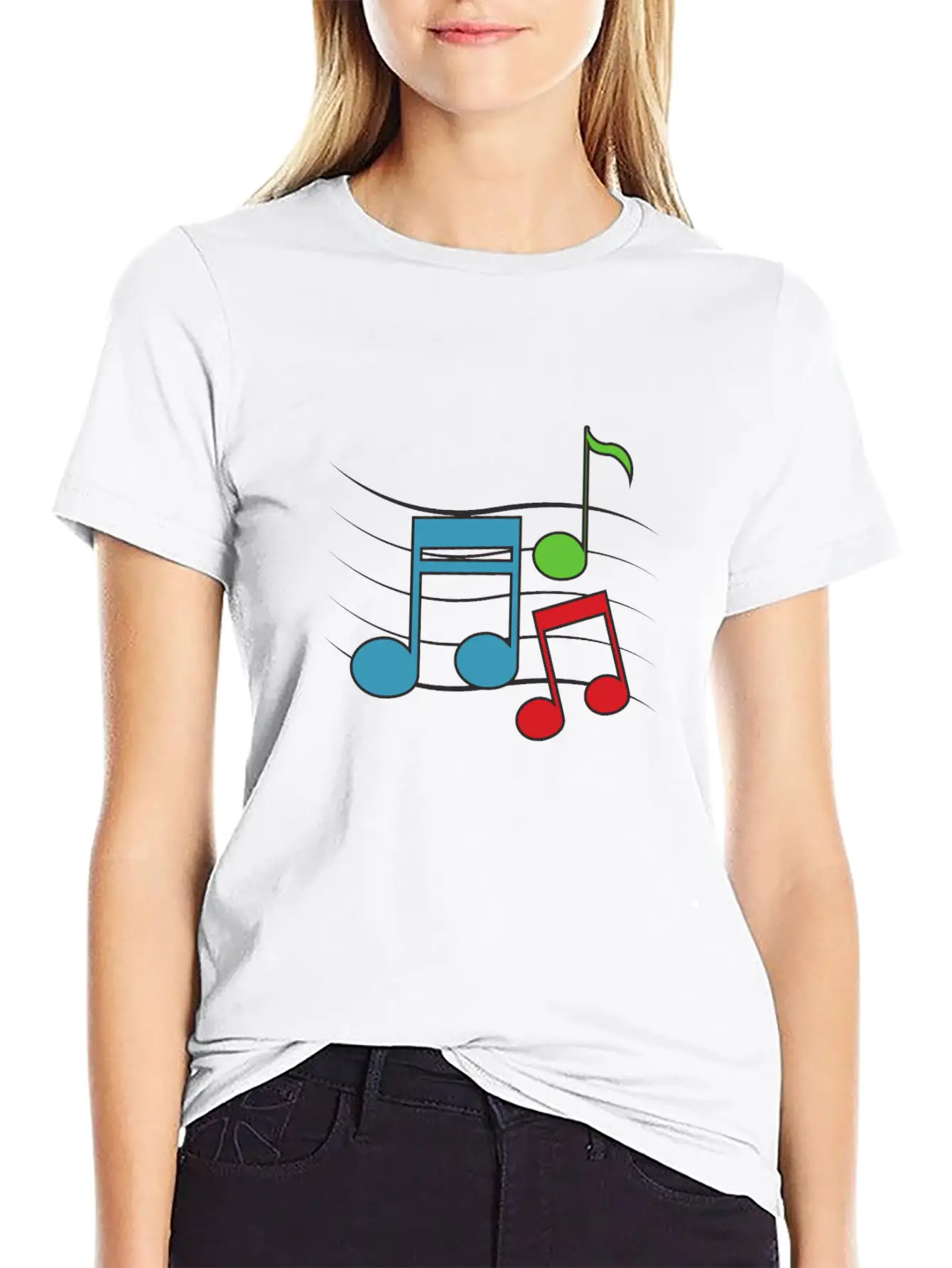 MUSIC ROCK LOVE Stylish Everyday T-Shirt – Unisex Basic Cotton Tee