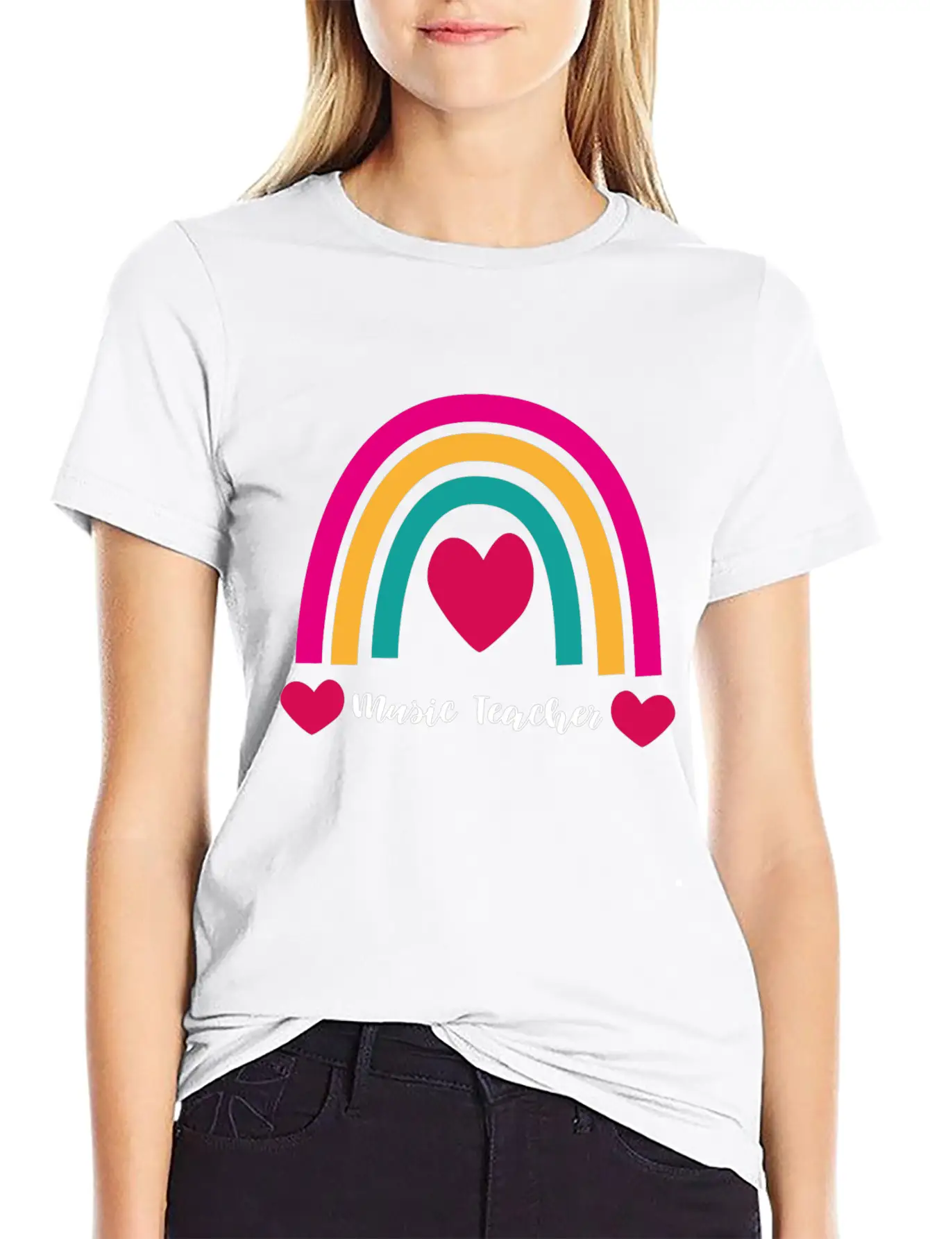 Music Teacher Gift Raving Party Concert Unisex Short Sleeve Soft Cotton T-Shirt – Casual Everyday Wear