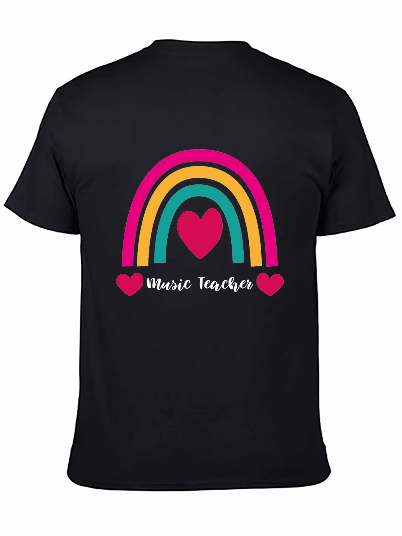 Music Teacher Gift Raving Party Concert Unisex Short Sleeve Soft Cotton T-Shirt – Casual Everyday Wear