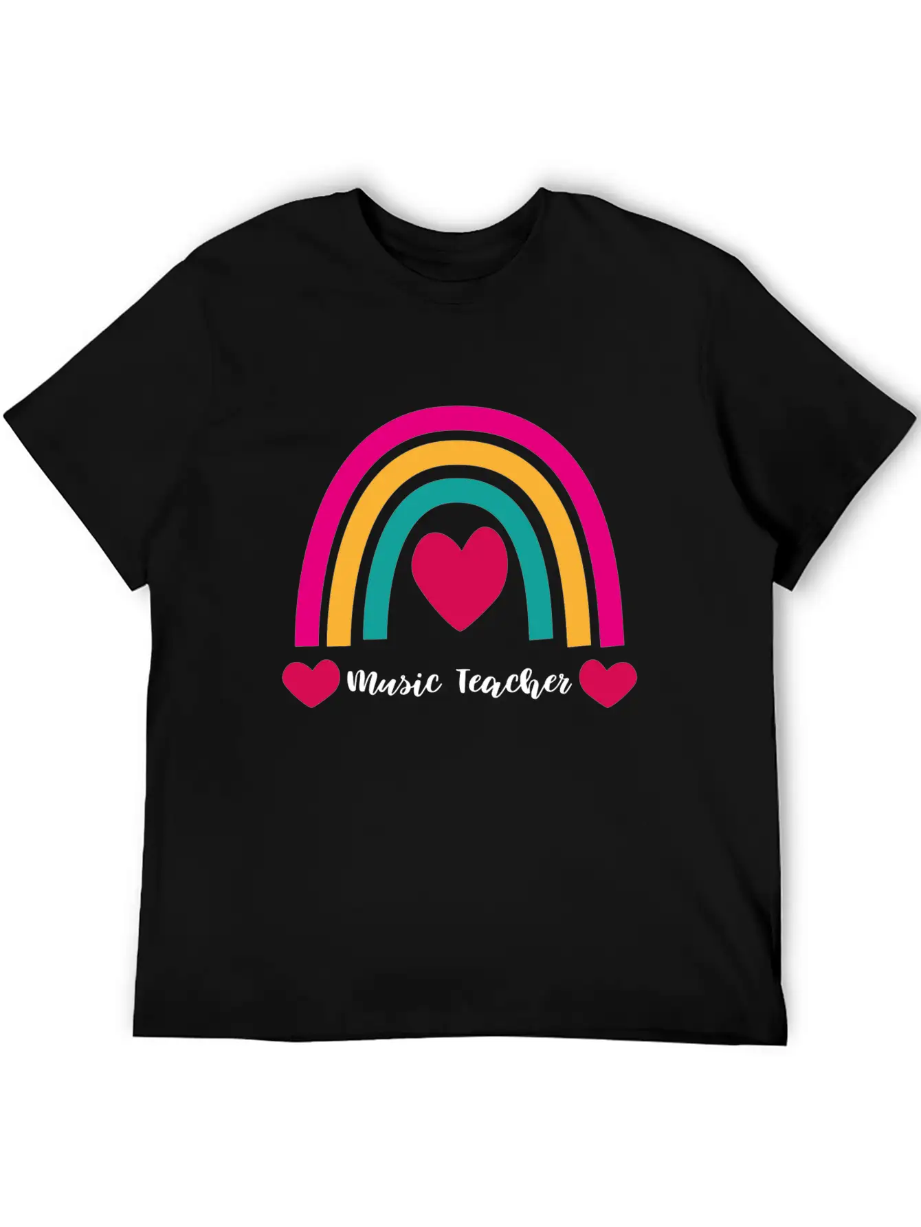 Music Teacher Gift Raving Party Concert Unisex Short Sleeve Soft Cotton T-Shirt – Casual Everyday Wear