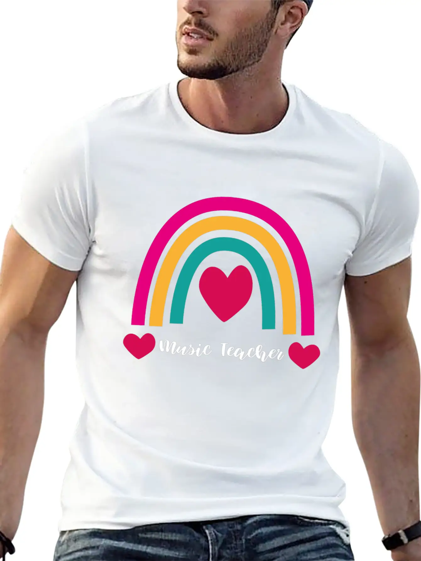 Music Teacher Gift Raving Party Concert Unisex Short Sleeve Soft Cotton T-Shirt – Casual Everyday Wear