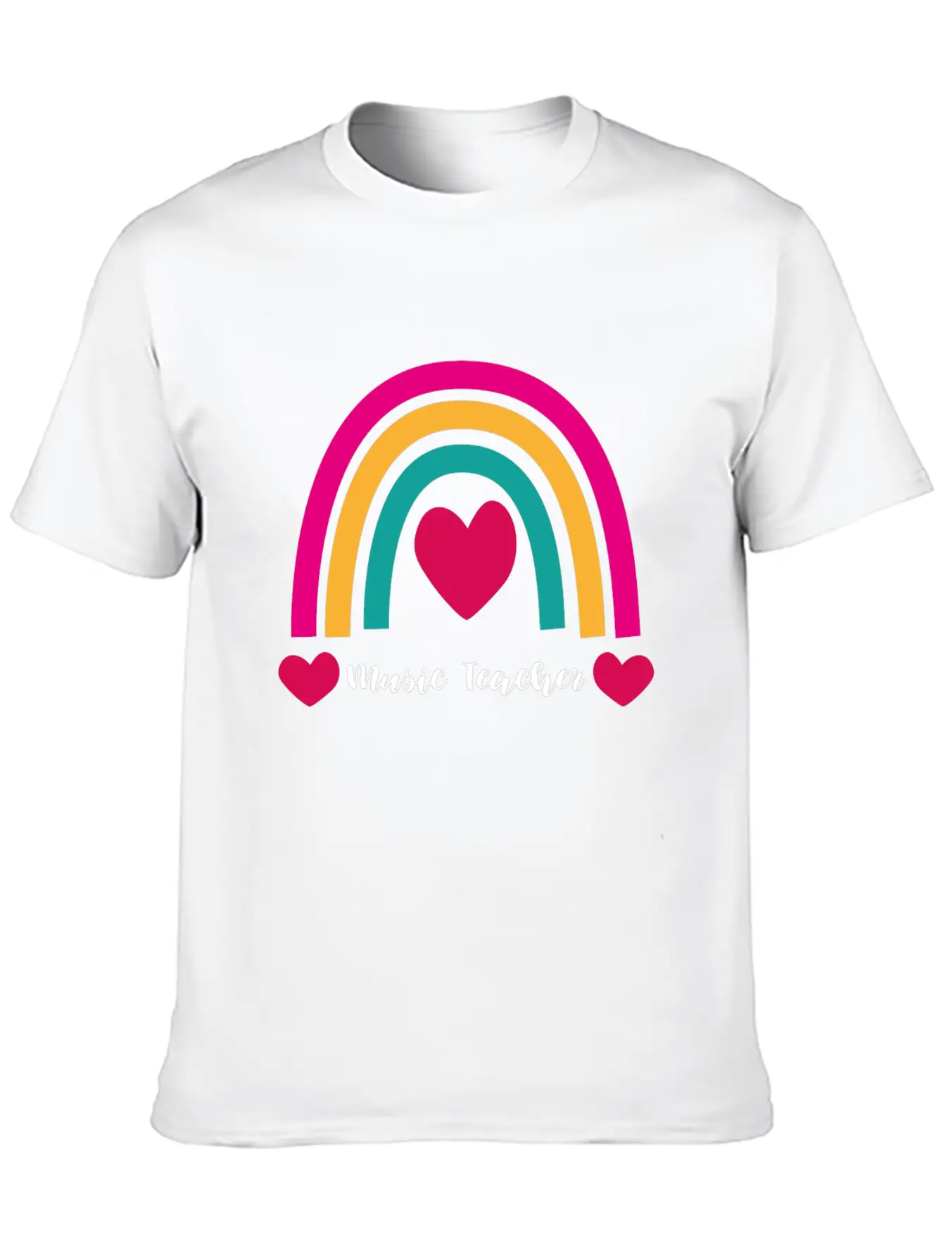 Music Teacher Gift Raving Party Concert Unisex Short Sleeve Soft Cotton T-Shirt – Casual Everyday Wear