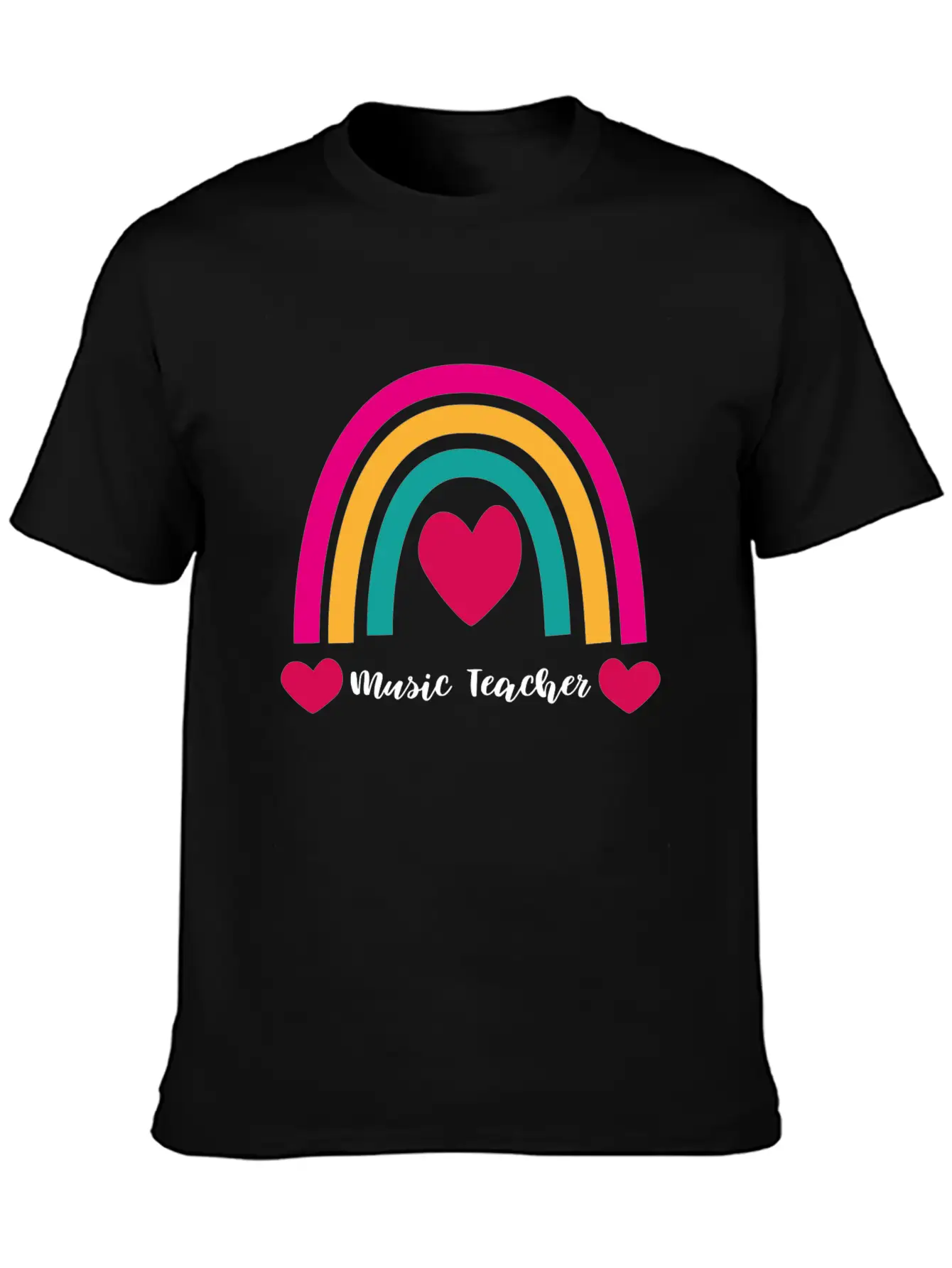 Music Teacher Gift Raving Party Concert Unisex Short Sleeve Soft Cotton T-Shirt – Casual Everyday Wear