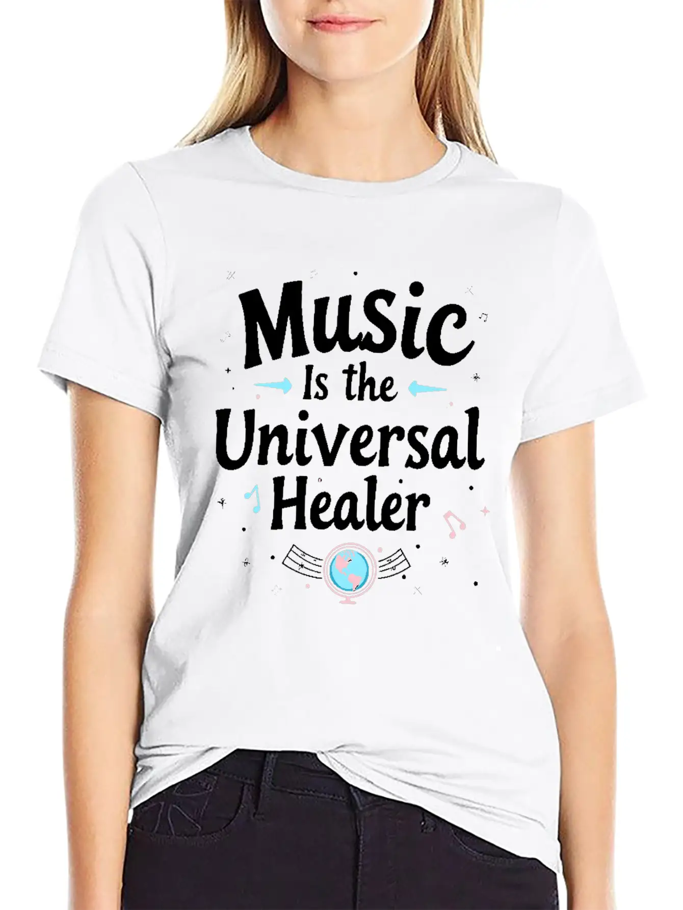 Music Therapy Emotional Healing Relaxation Stylish Everyday T-Shirt – Unisex Basic Cotton Tee