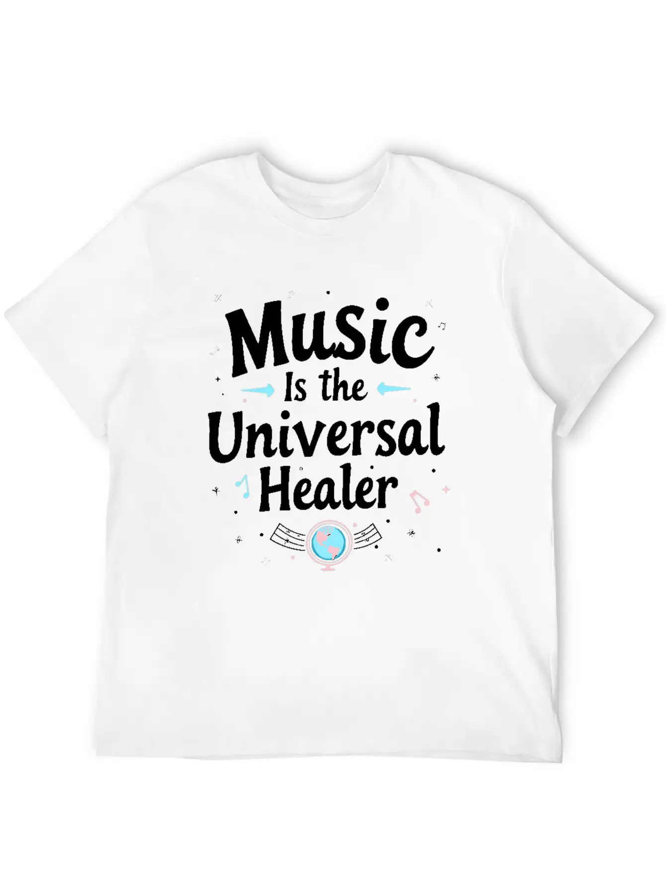 Music Therapy Emotional Healing Relaxation Stylish Everyday T-Shirt – Unisex Basic Cotton Tee