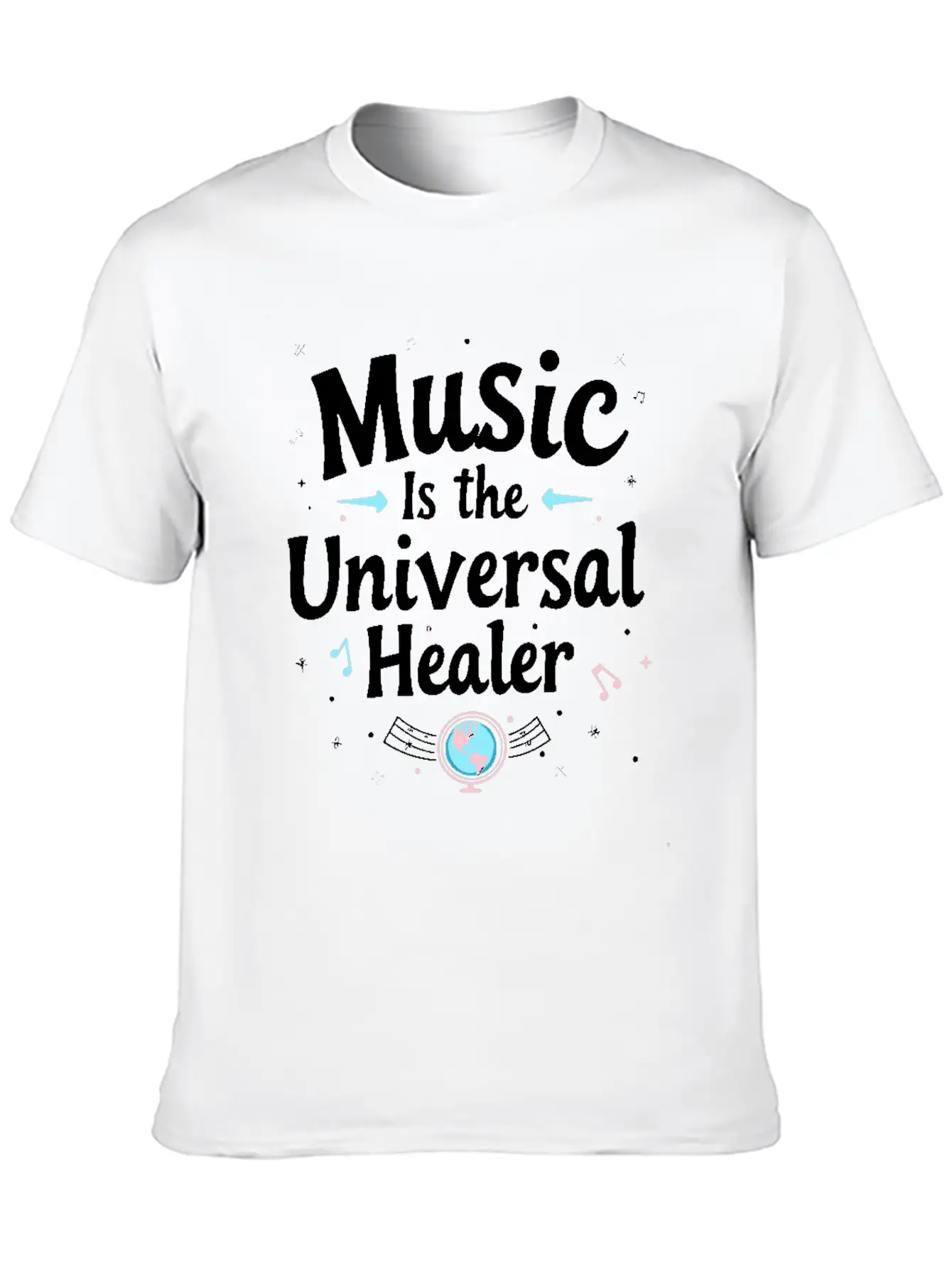 Music Therapy Emotional Healing Relaxation Stylish Everyday T-Shirt – Unisex Basic Cotton Tee