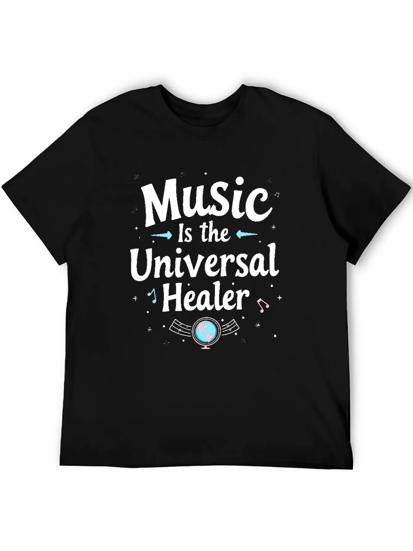Music Therapy Emotional Healing Relaxation Stylish Everyday T-Shirt – Unisex Basic Cotton Tee