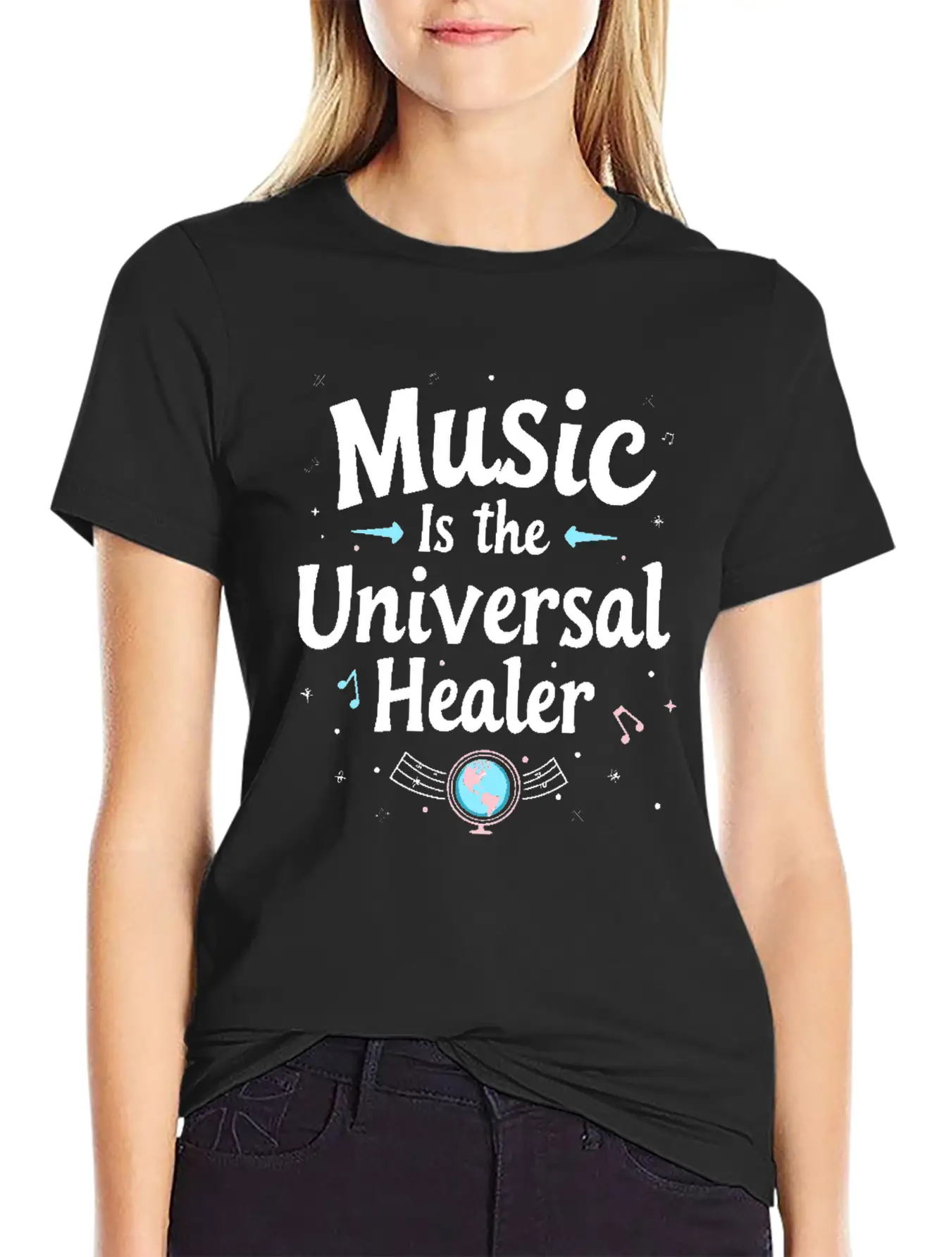 Music Therapy Emotional Healing Relaxation Stylish Everyday T-Shirt – Unisex Basic Cotton Tee
