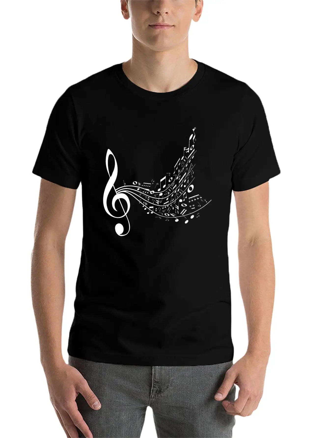 Music Unisex Short Sleeve Soft Cotton T-Shirt – Casual Everyday Wear