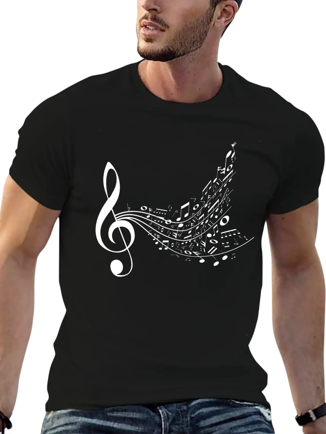 Music Unisex Short Sleeve Soft Cotton T-Shirt – Casual Everyday Wear